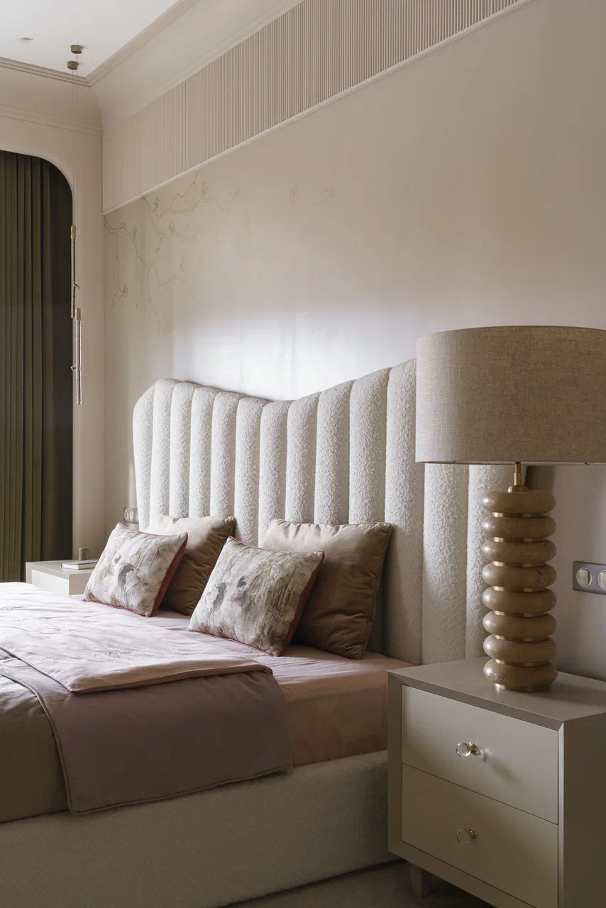 chambre beige décoration contemporaine