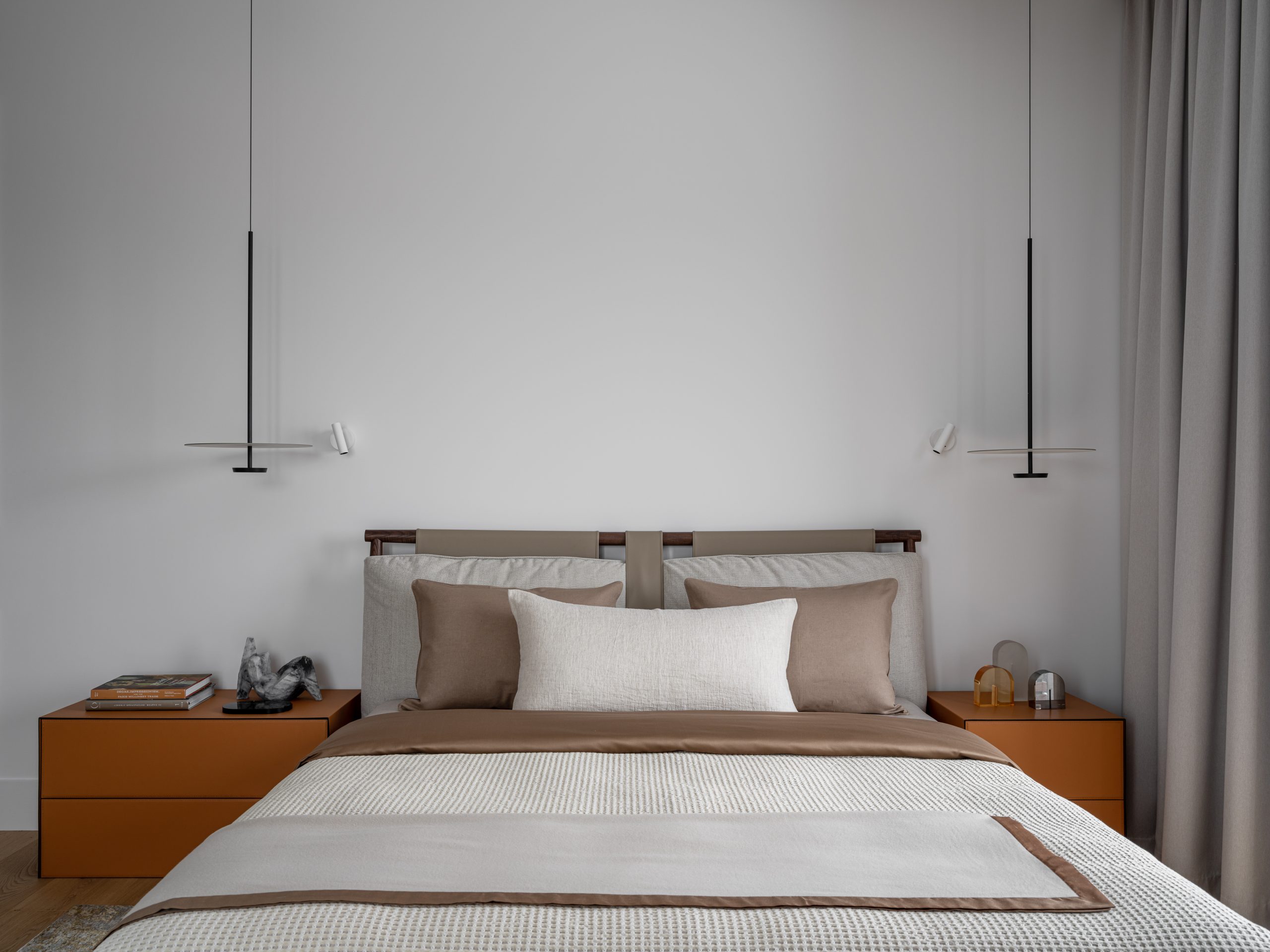 chambre grise décoration design et contemporaine