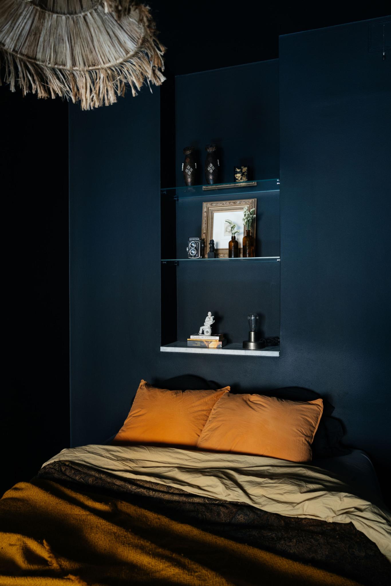 chambre mur bleu marine chambre mur bleu marine