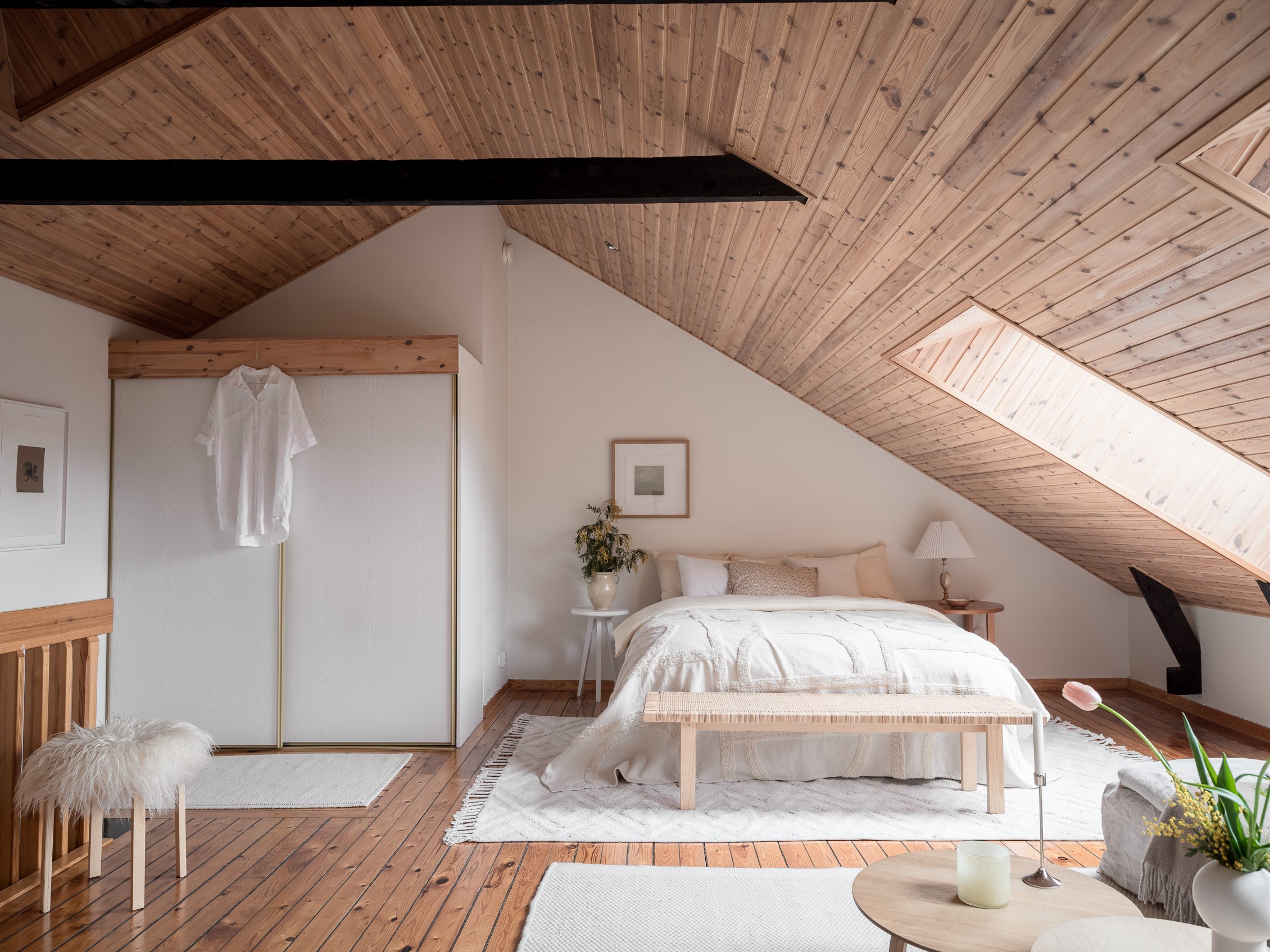 chambre mansardée décoration scandinave