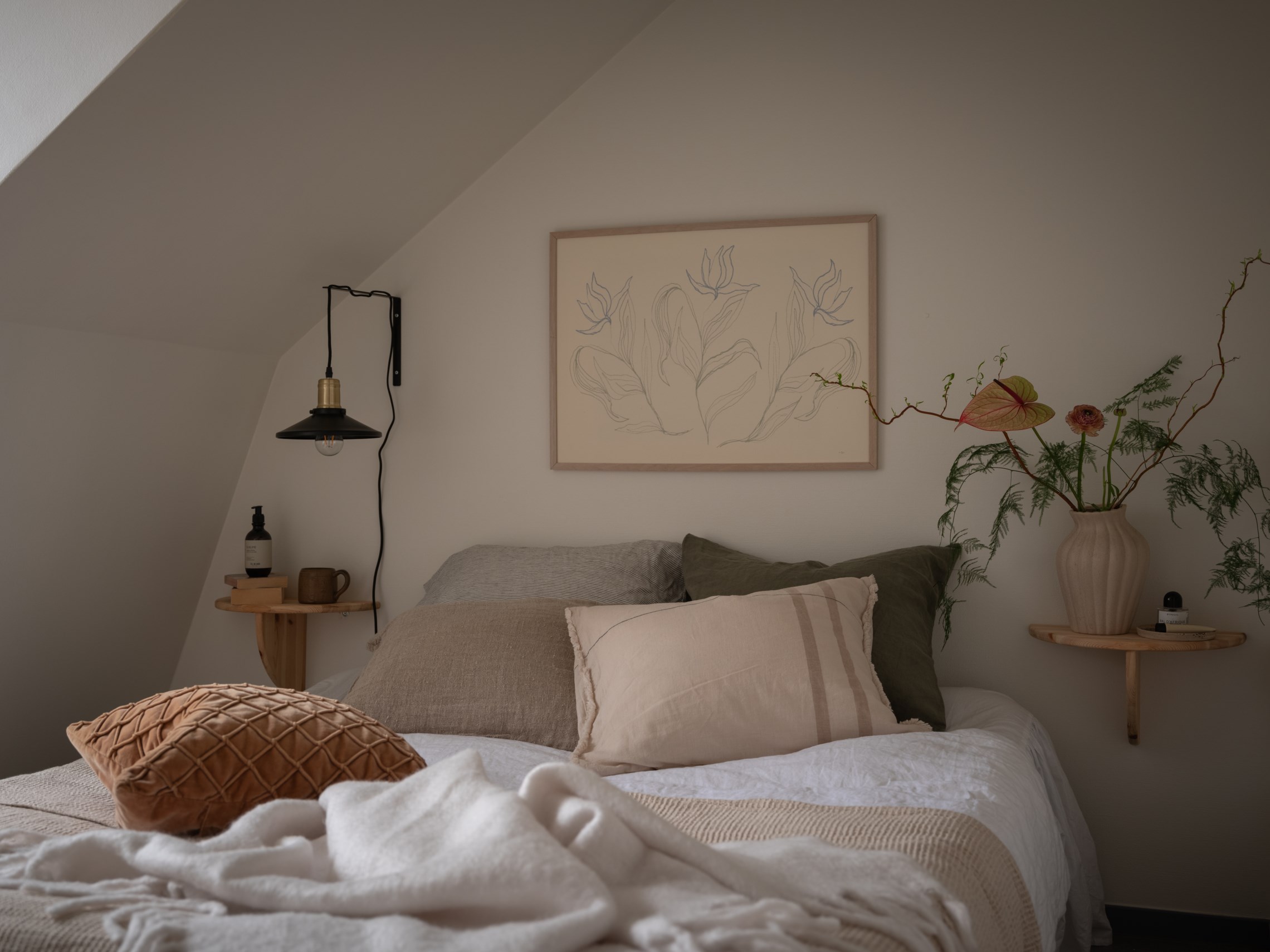 chambre mansardée décoration scandinave