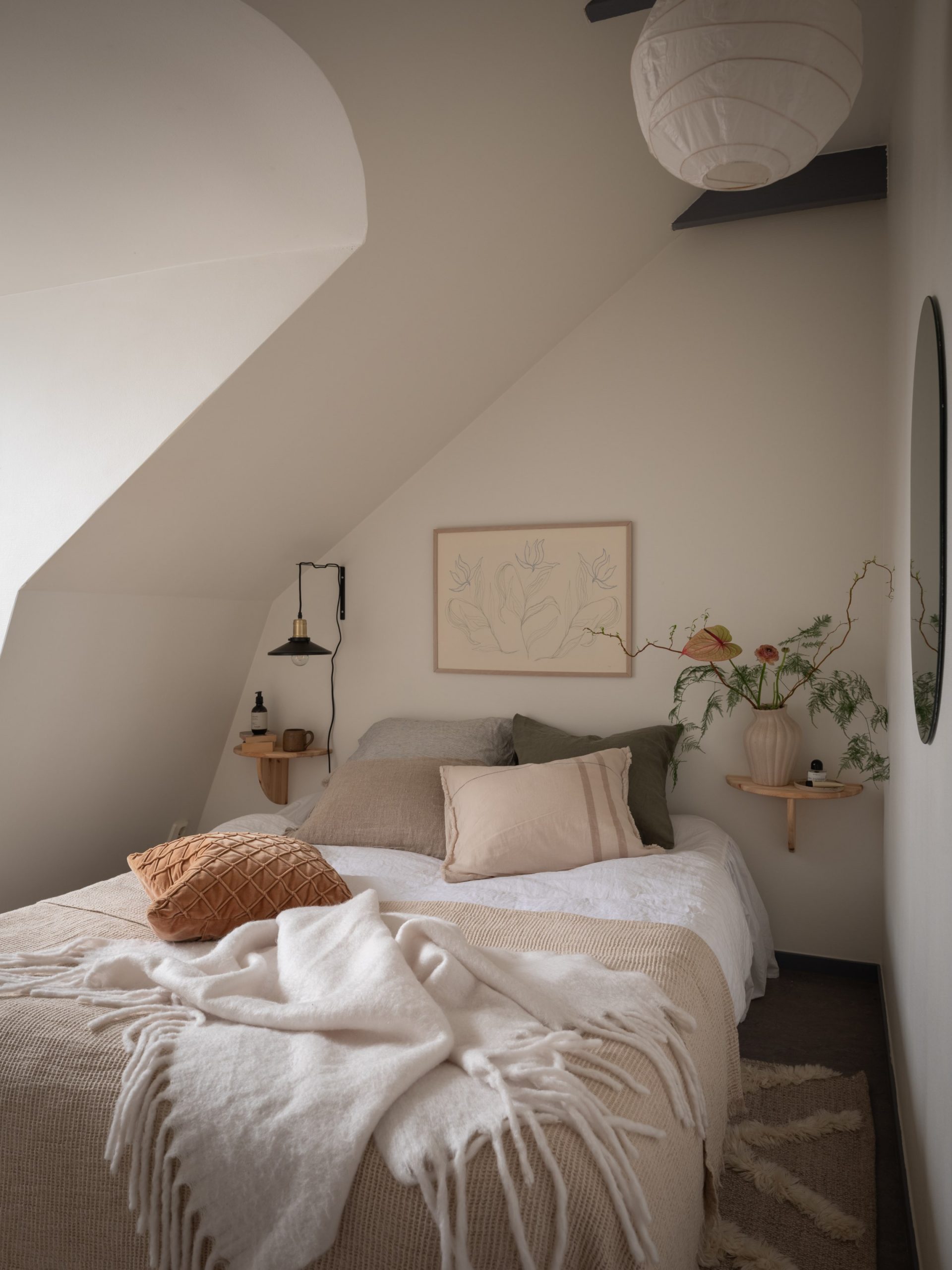 chambre mansardée décoration scandinave
