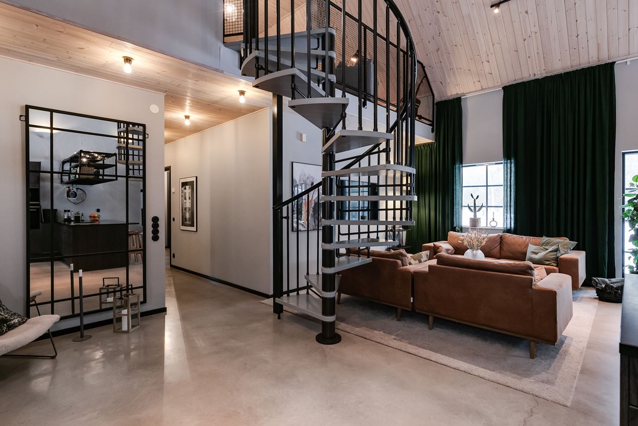 salon avec escalier maison en bois salon avec escalier maison en bois