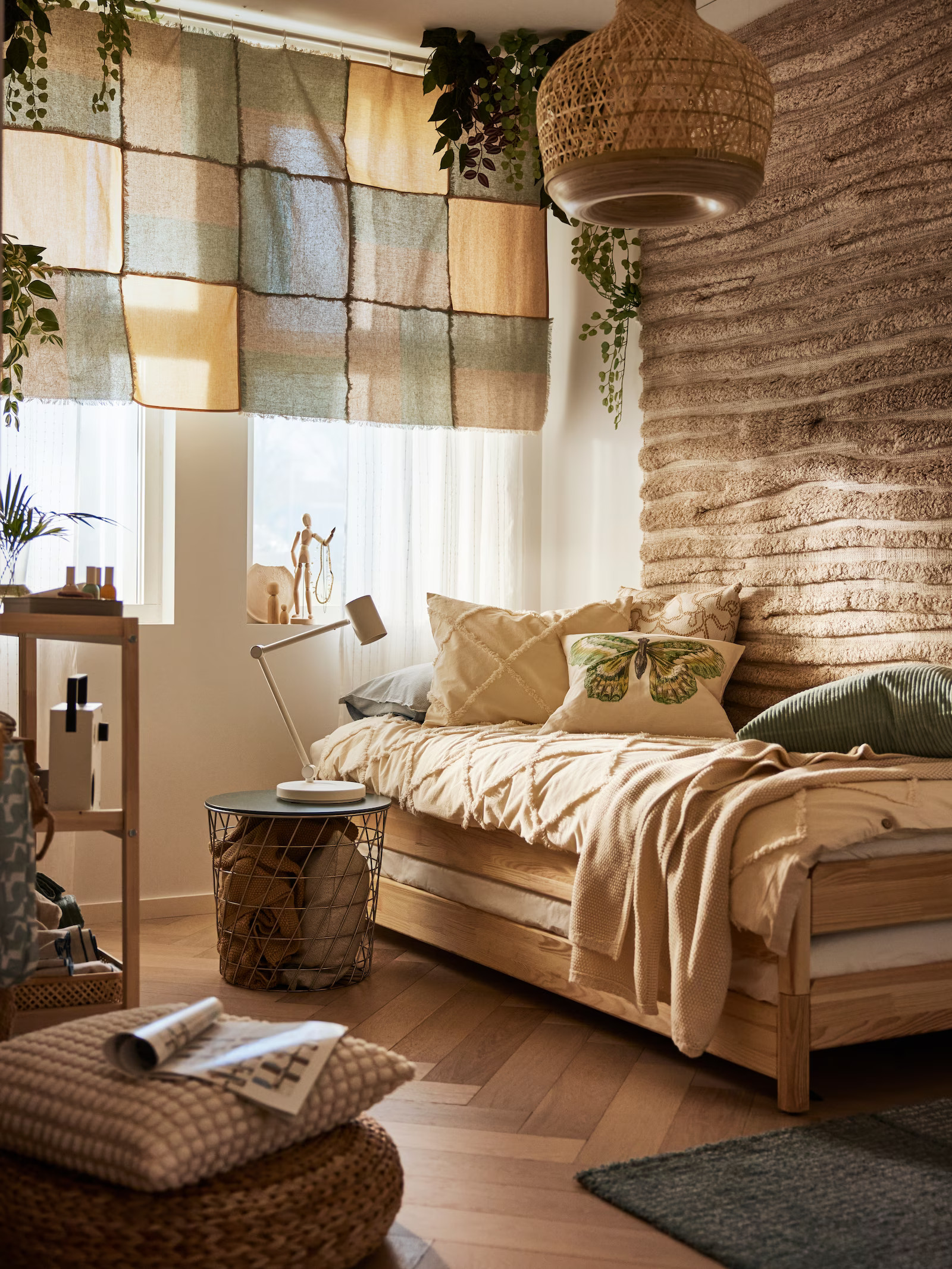 chambre IKEA adolescent décoration naturelle