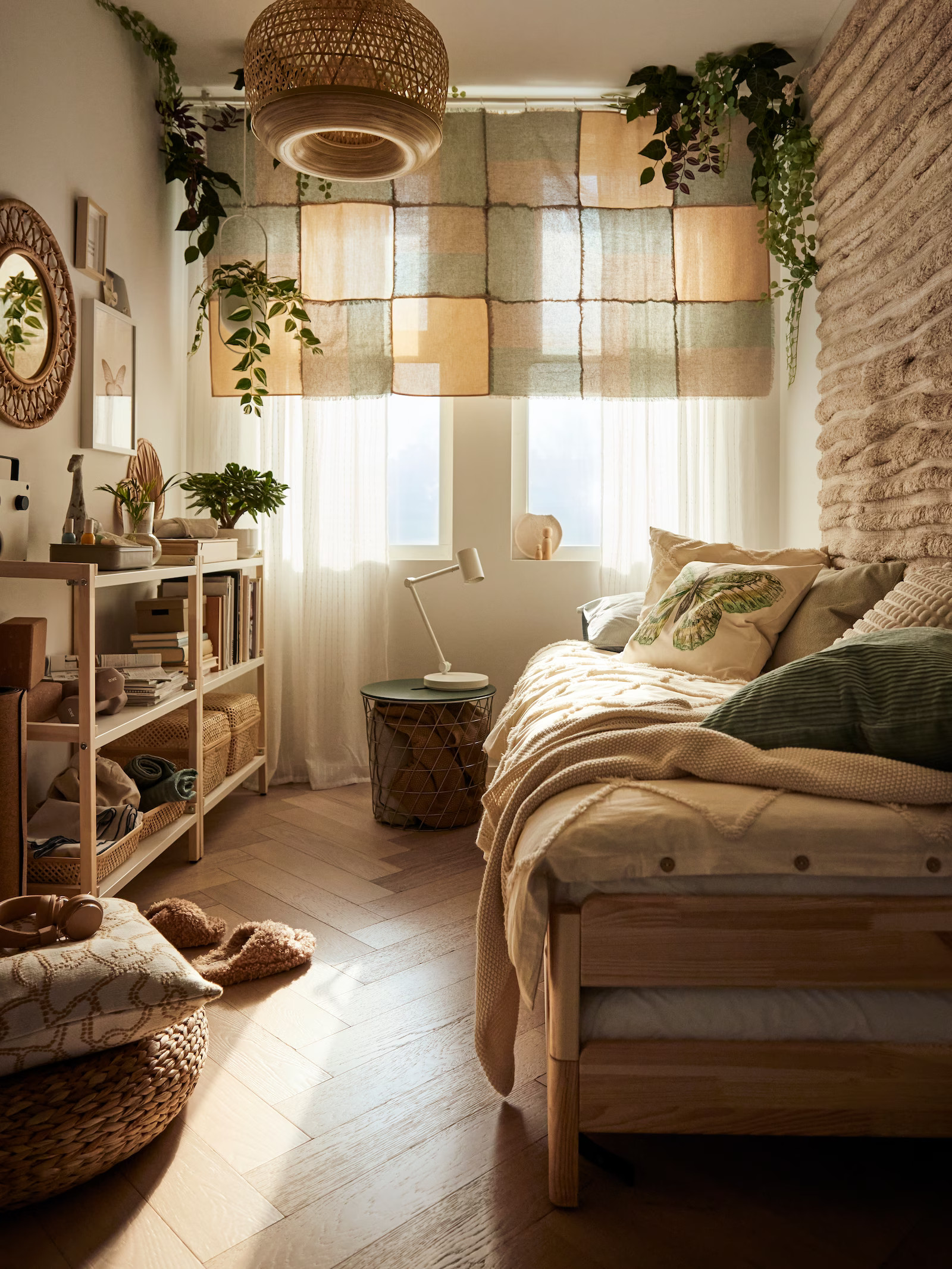 chambre IKEA adolescent décoration naturelle