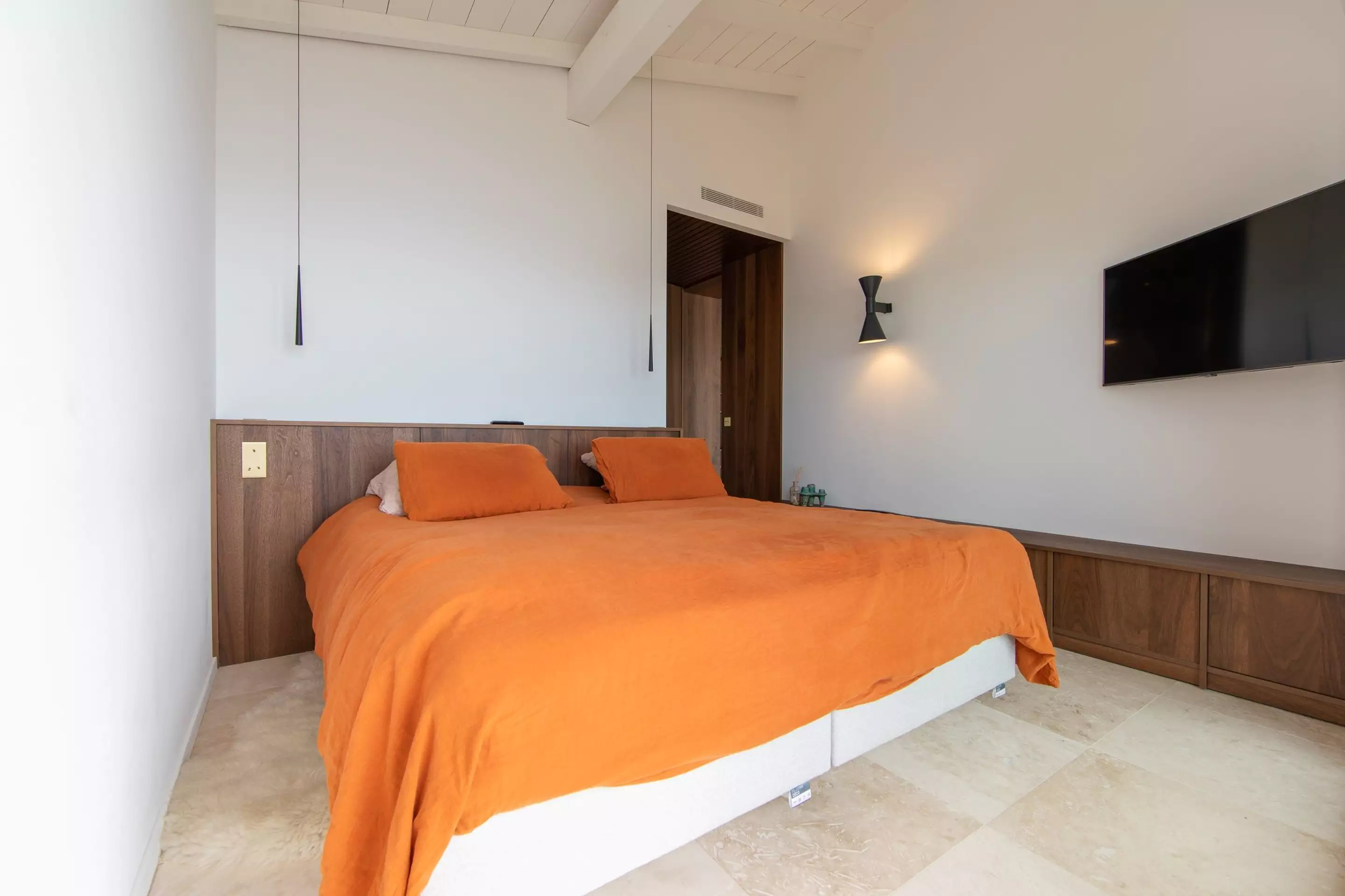 chambre décoration contemporaine villa Astoria le Cap Ferret