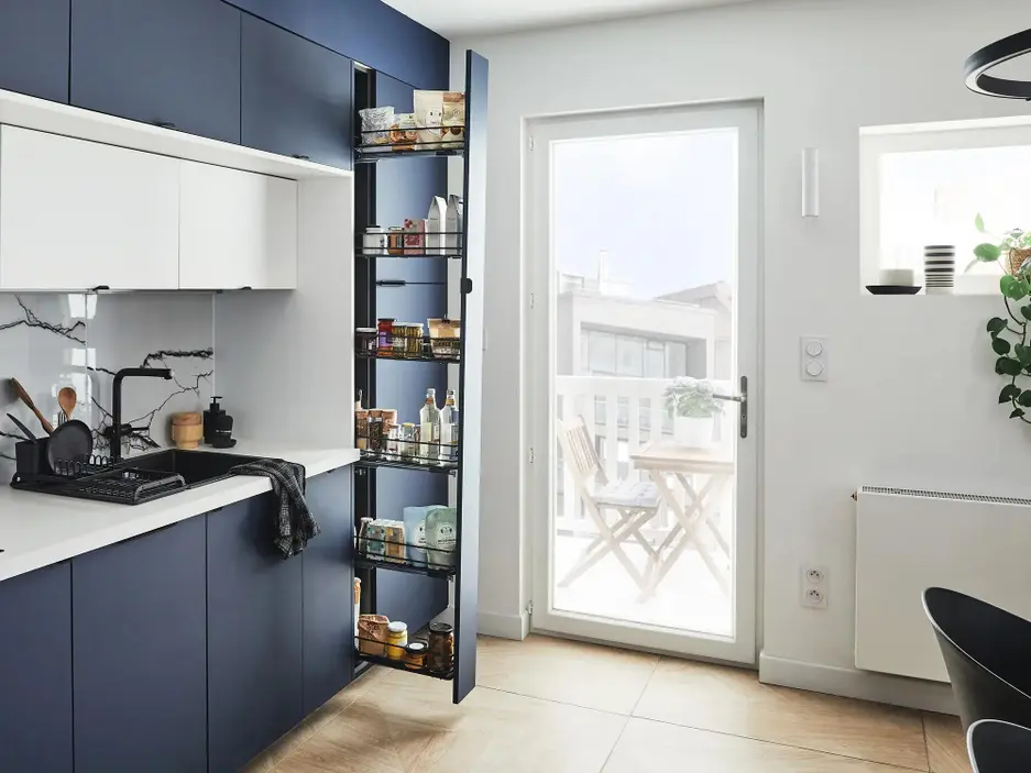 cuisine design bleue Leroy Merlin