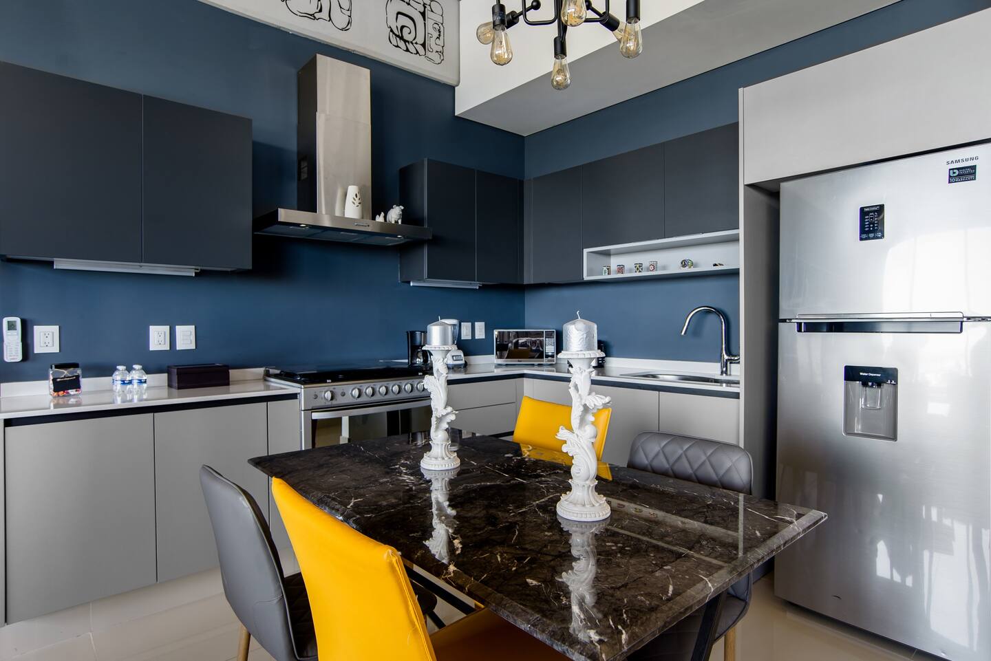 cuisine ouverte design grise cuisine ouverte design grise