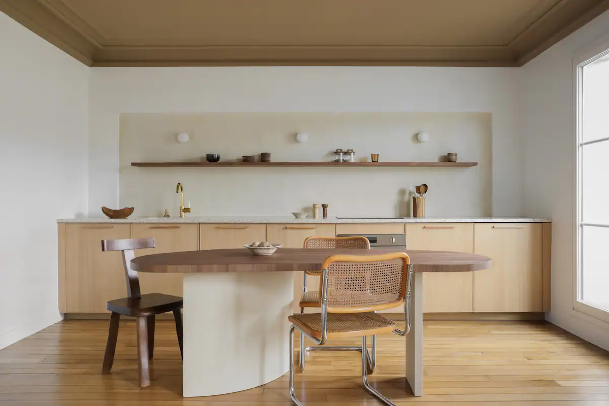 cuisine appartement 45m2 Paris à louer Airbnb par Heju