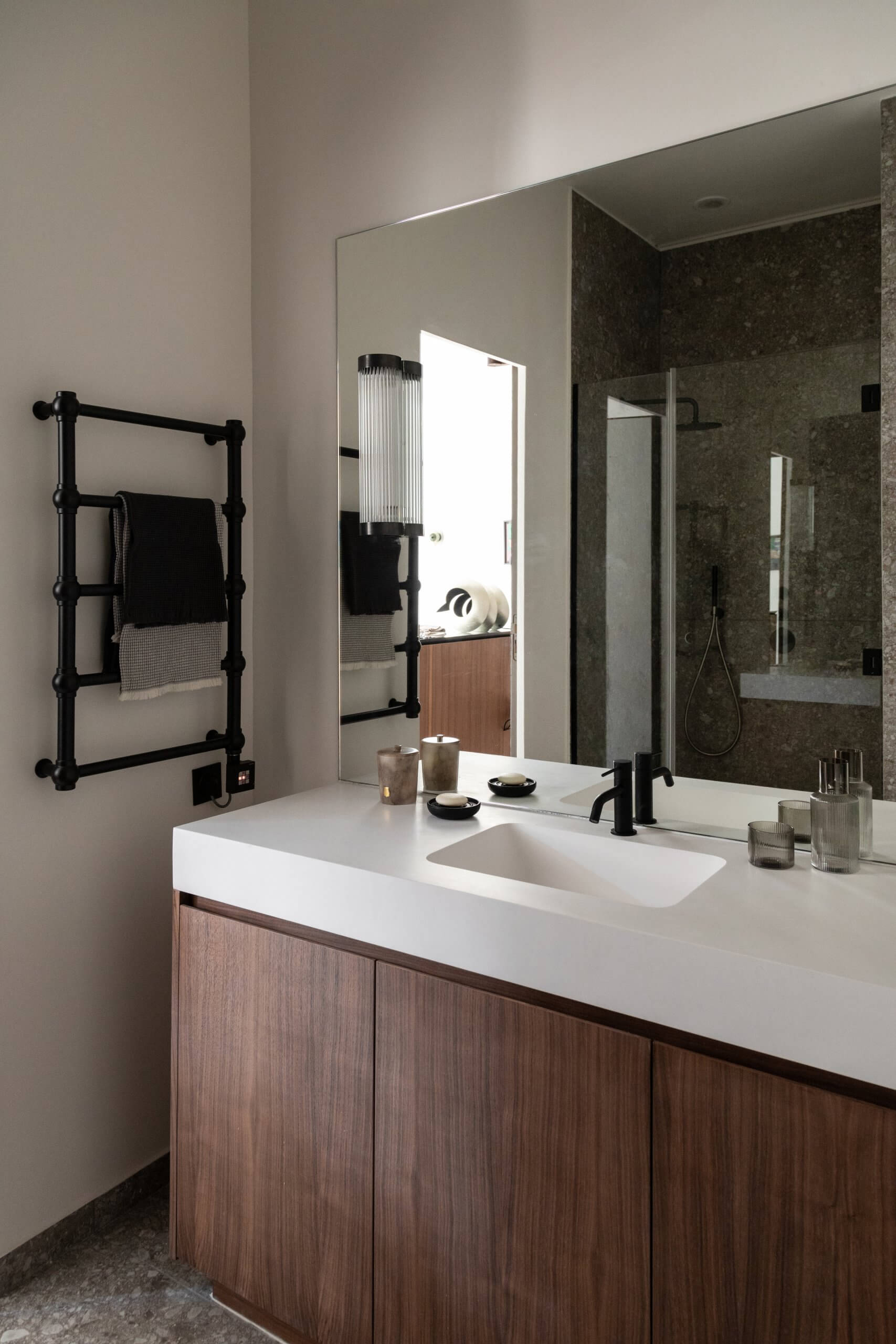 salle de bain bois design