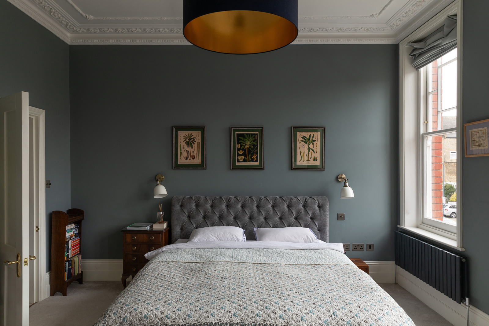 chambre avec moulures maison de ville Londres