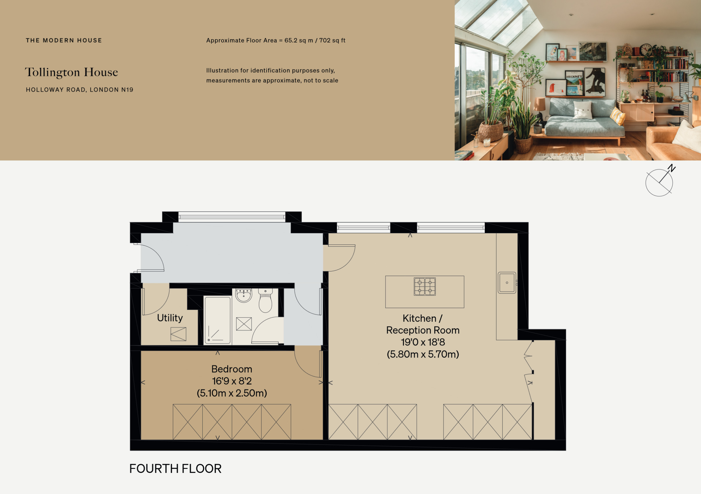 planappartement rénové 65m2 Londres
