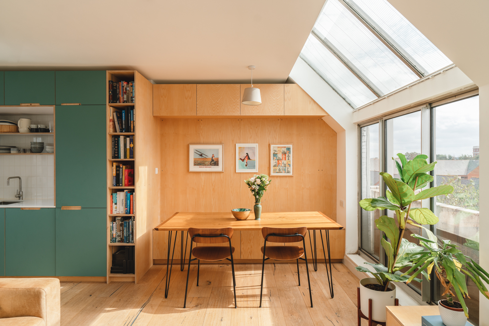 salle à manger décoration vintage et mid-century