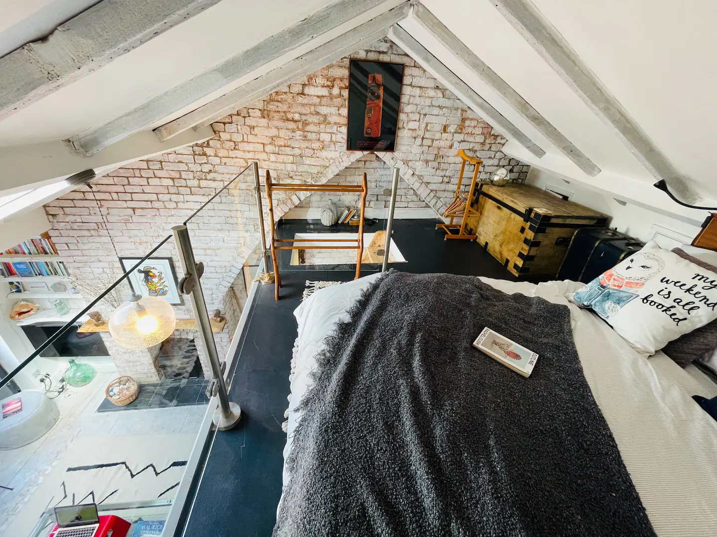 chambre sur mezzanine vitrée loft vintage chambre sur mezzanine vitrée loft vintage