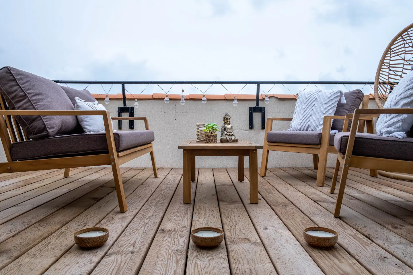 terrasse le cocon de Nina appartement La Rochelle terrasse le cocon de Nina appartement La Rochelle