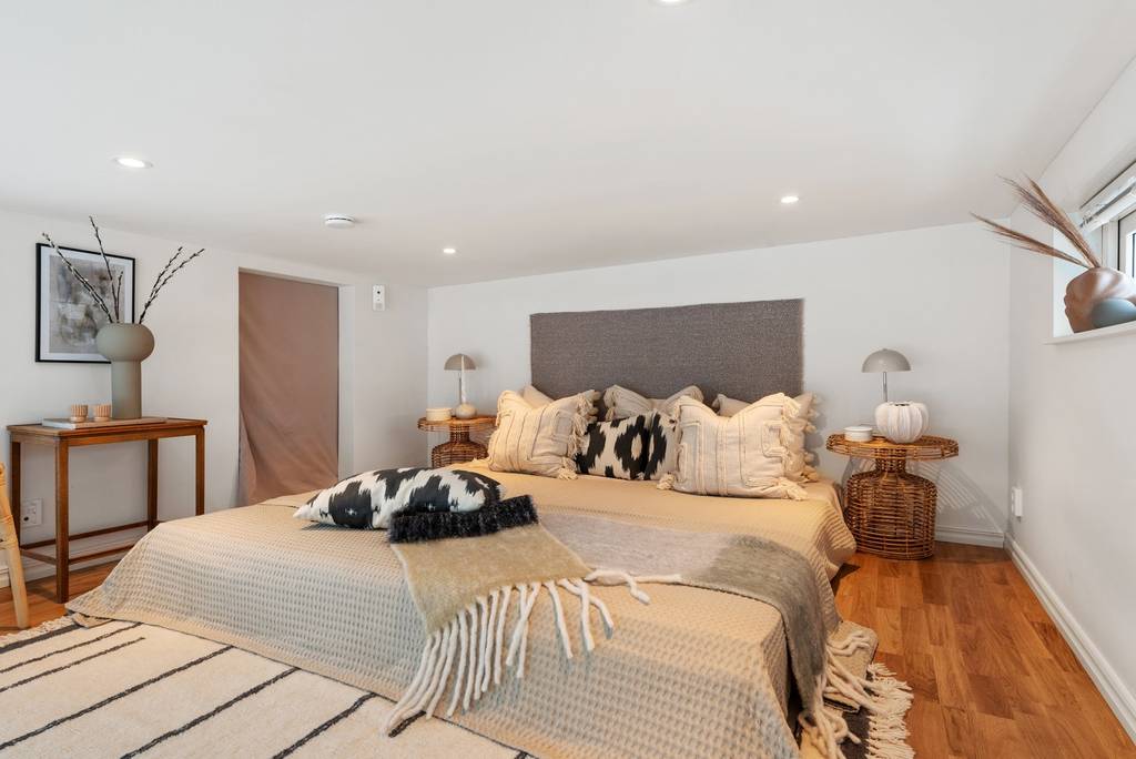 chambre sur mezzanine mini maison 33m2