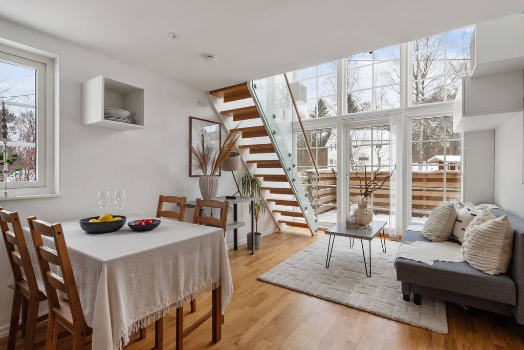 salon et salle à manger mini maison 33m2