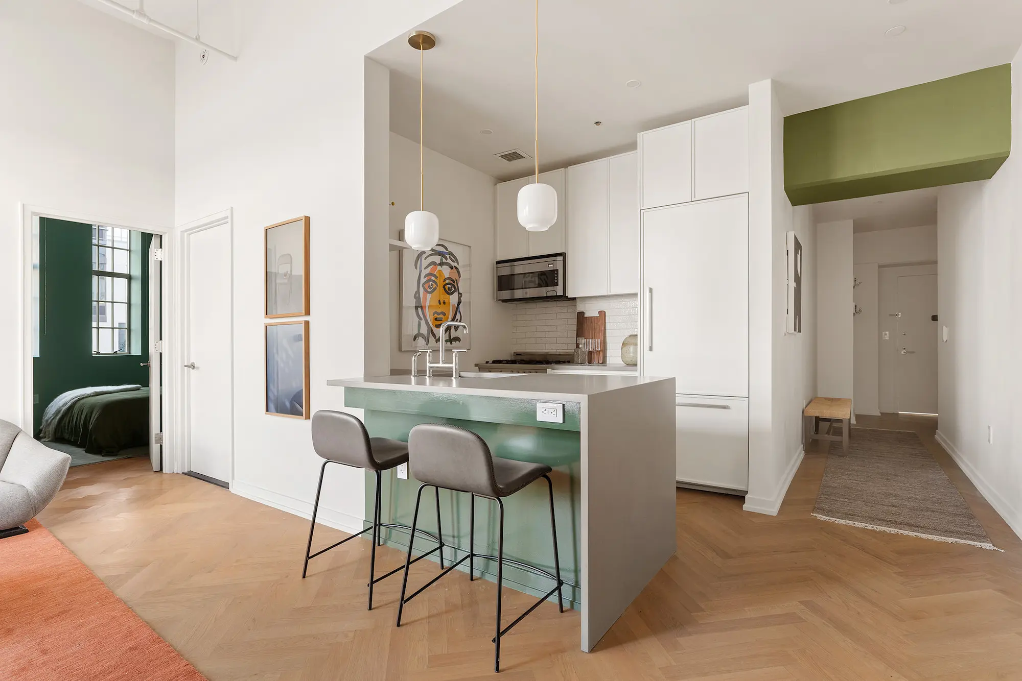 cuisine ouverte appartement' New York décoration contemporaine