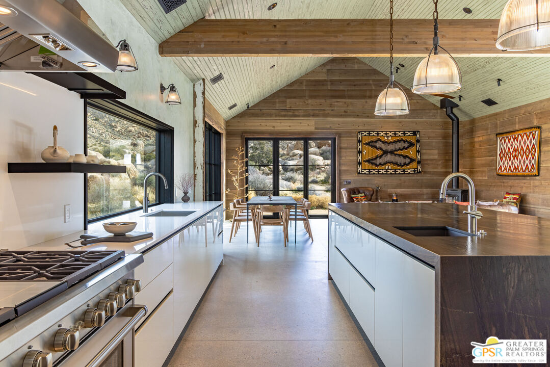 cuisine ouverte maison en bois