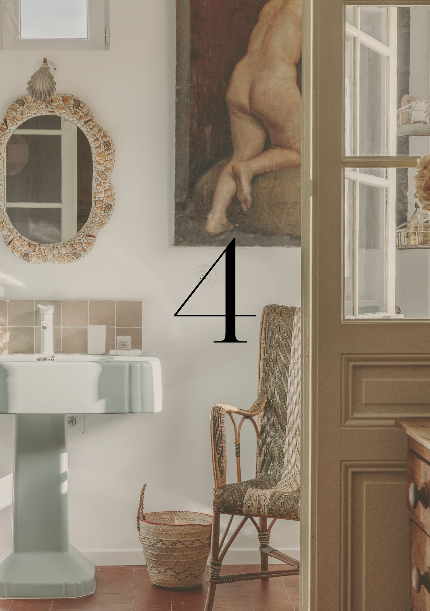 salle de bain décoration rustique chic Maisons Clotilde le 4