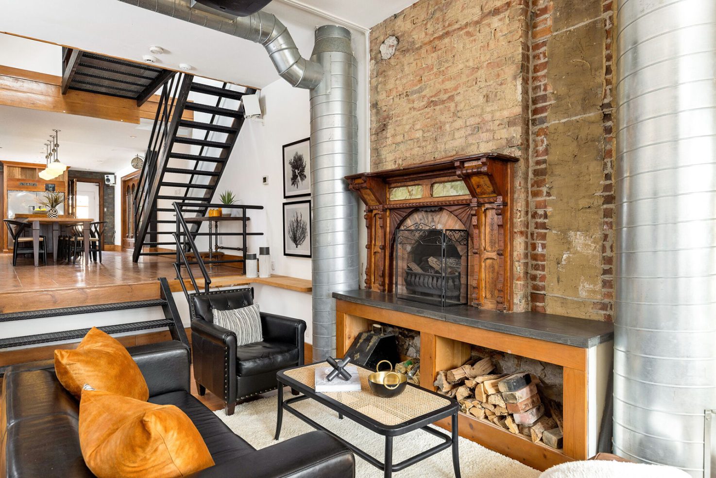 salon maison de ville Toronto décoration loft