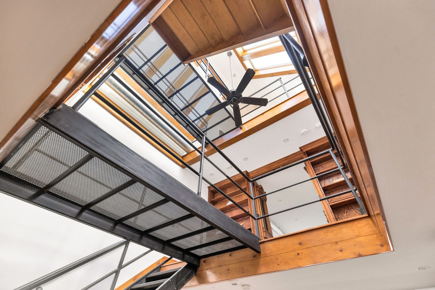escalier acier