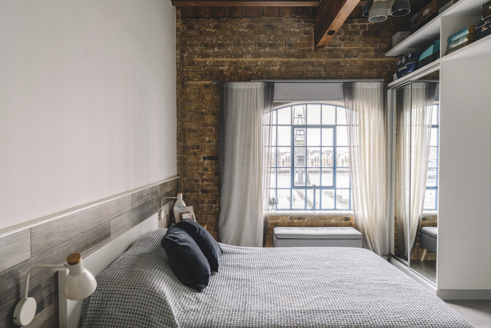 chambre loft Londres décoration contemporaine