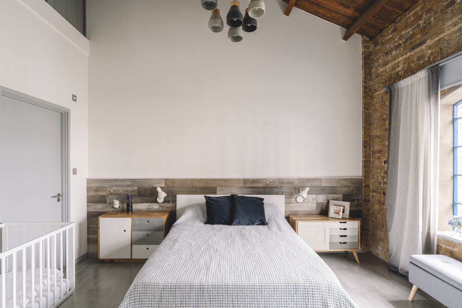 chambre loft Londres décoration contemporaine