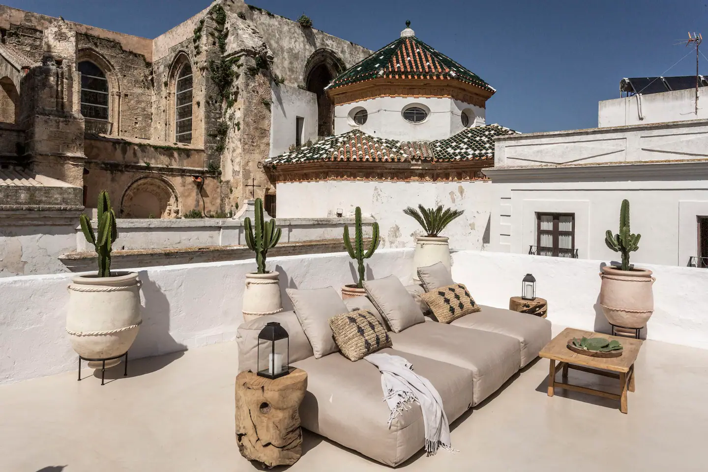 terrasse sur le toit décoration naturelle