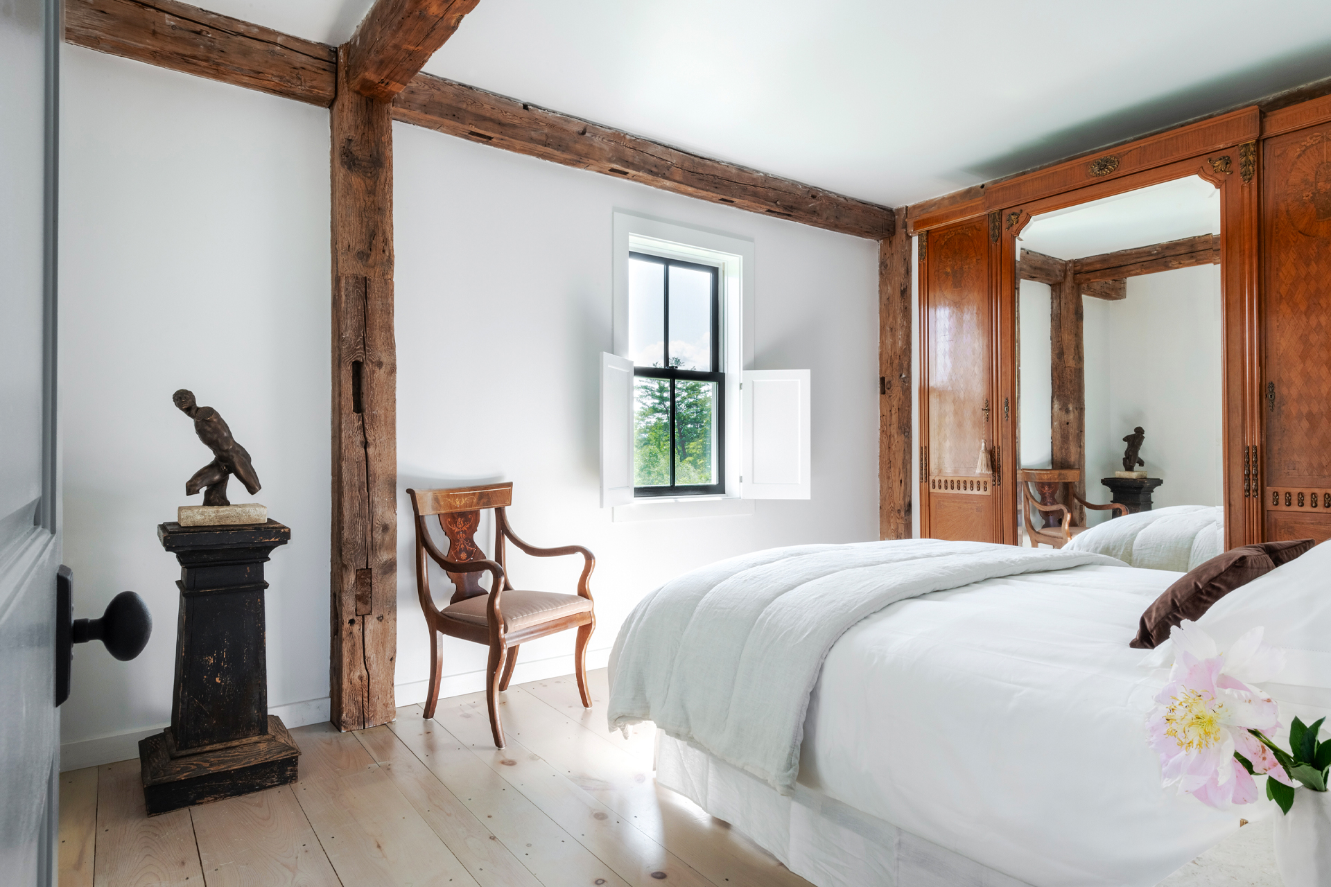 chambre blanche avec poutres chambre blanche avec poutres