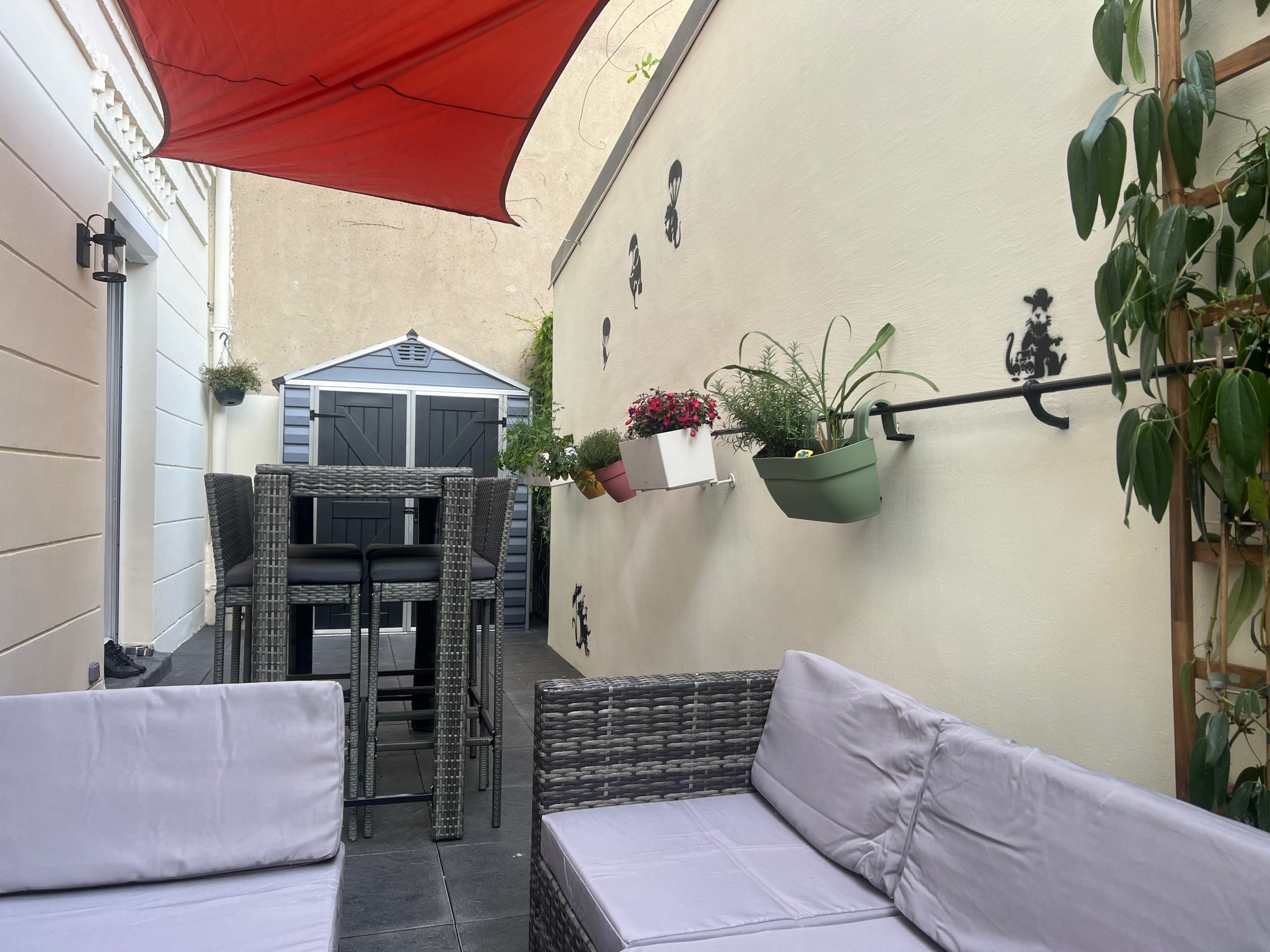 terrasse studio rénové Paris terrasse studio rénové Paris