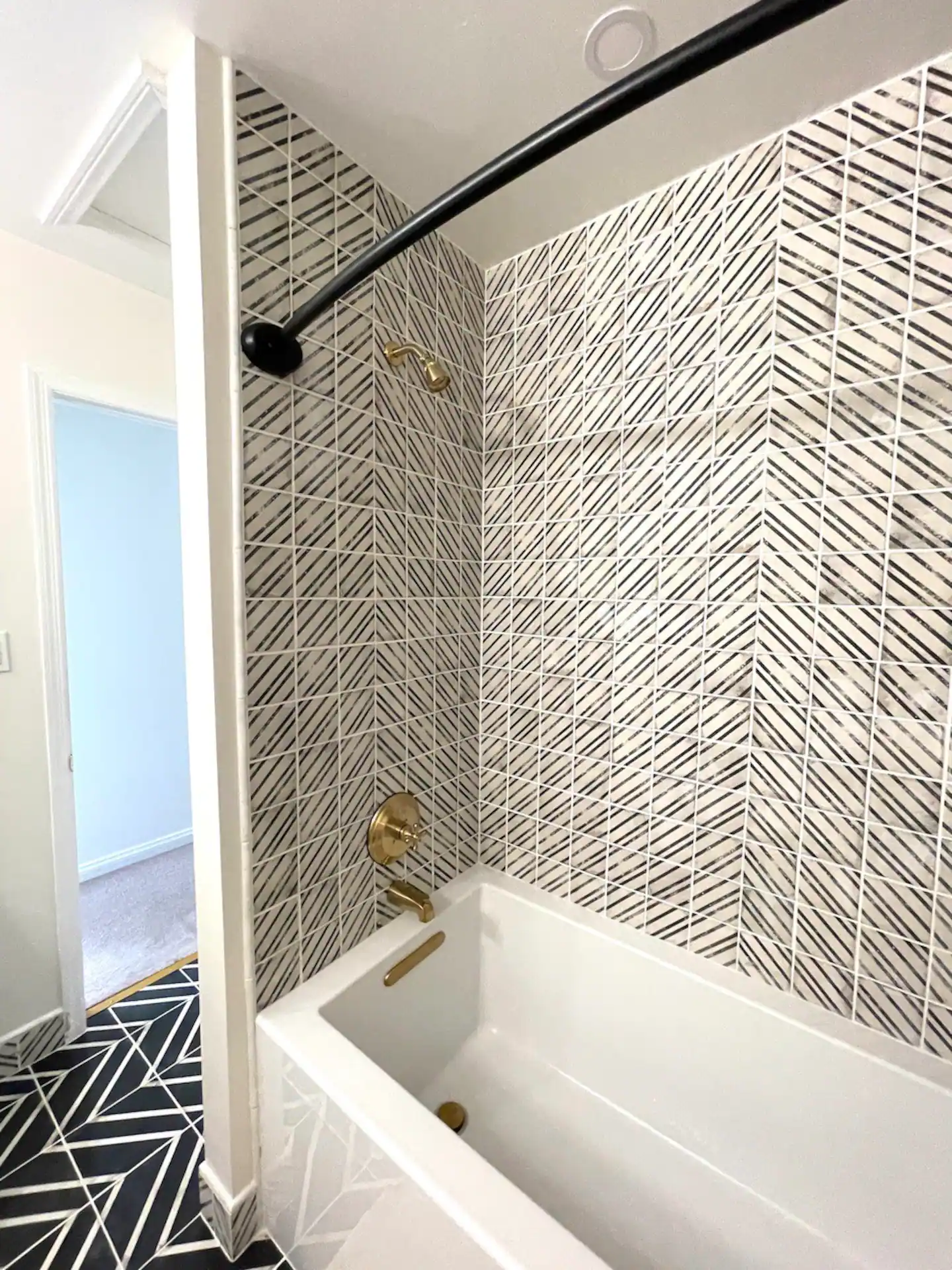 salle de bain noire et blanche salle de bain noire et blanche