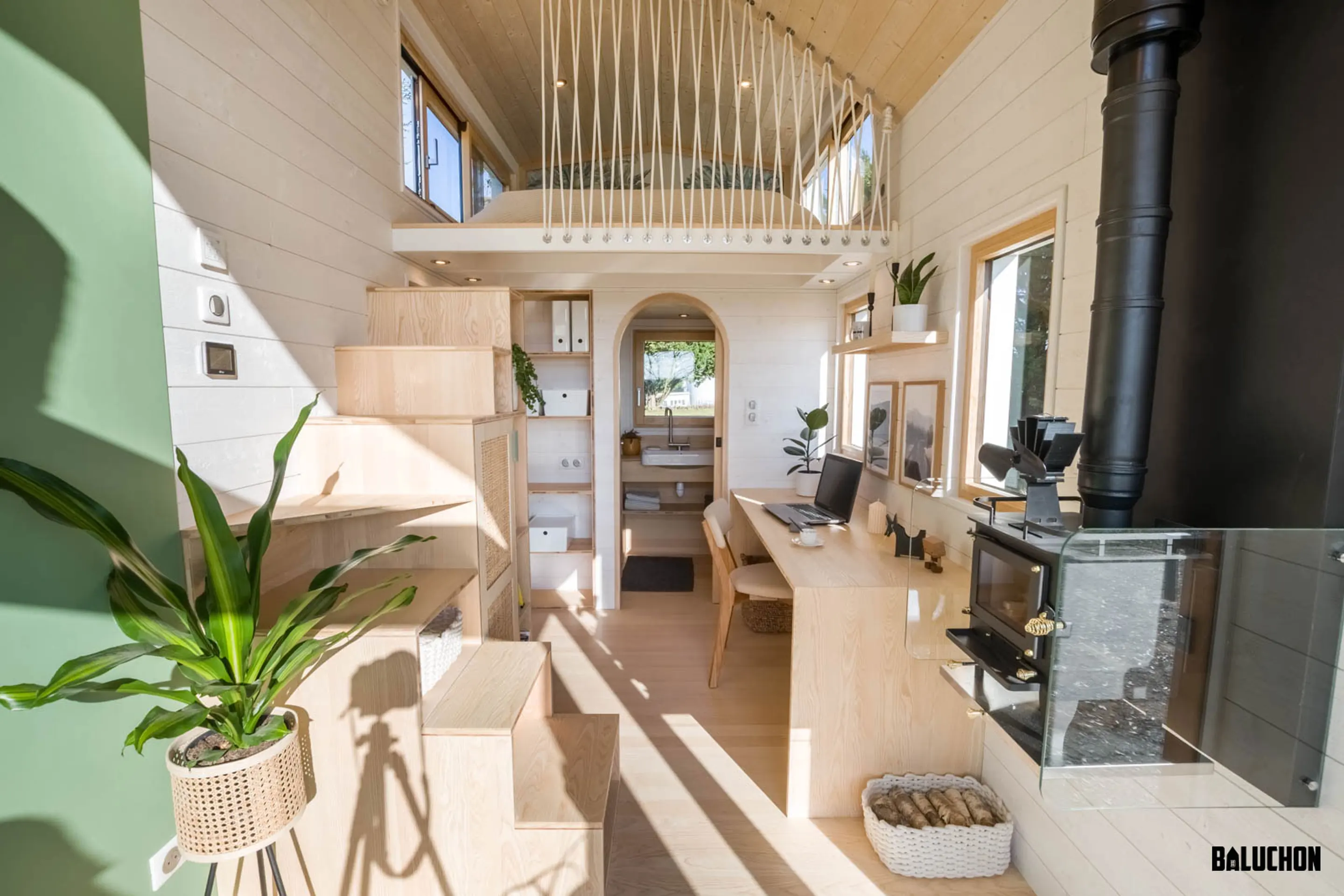 intérieur tiny house française Baluchon intérieur tiny house française Baluchon