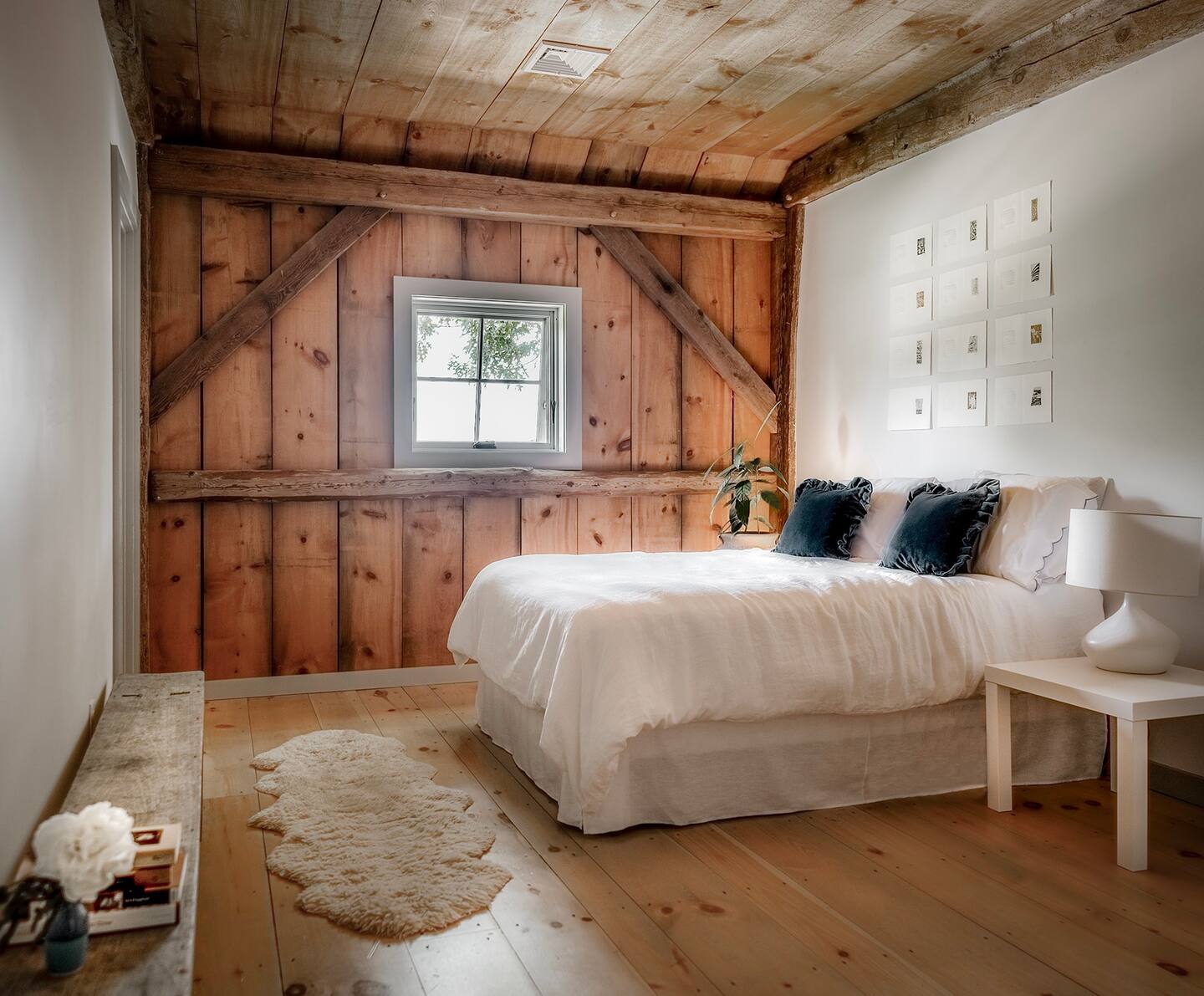 chambre maison en bois The Barn at Asa Stone Farm chambre maison en bois The Barn at Asa Stone Farm