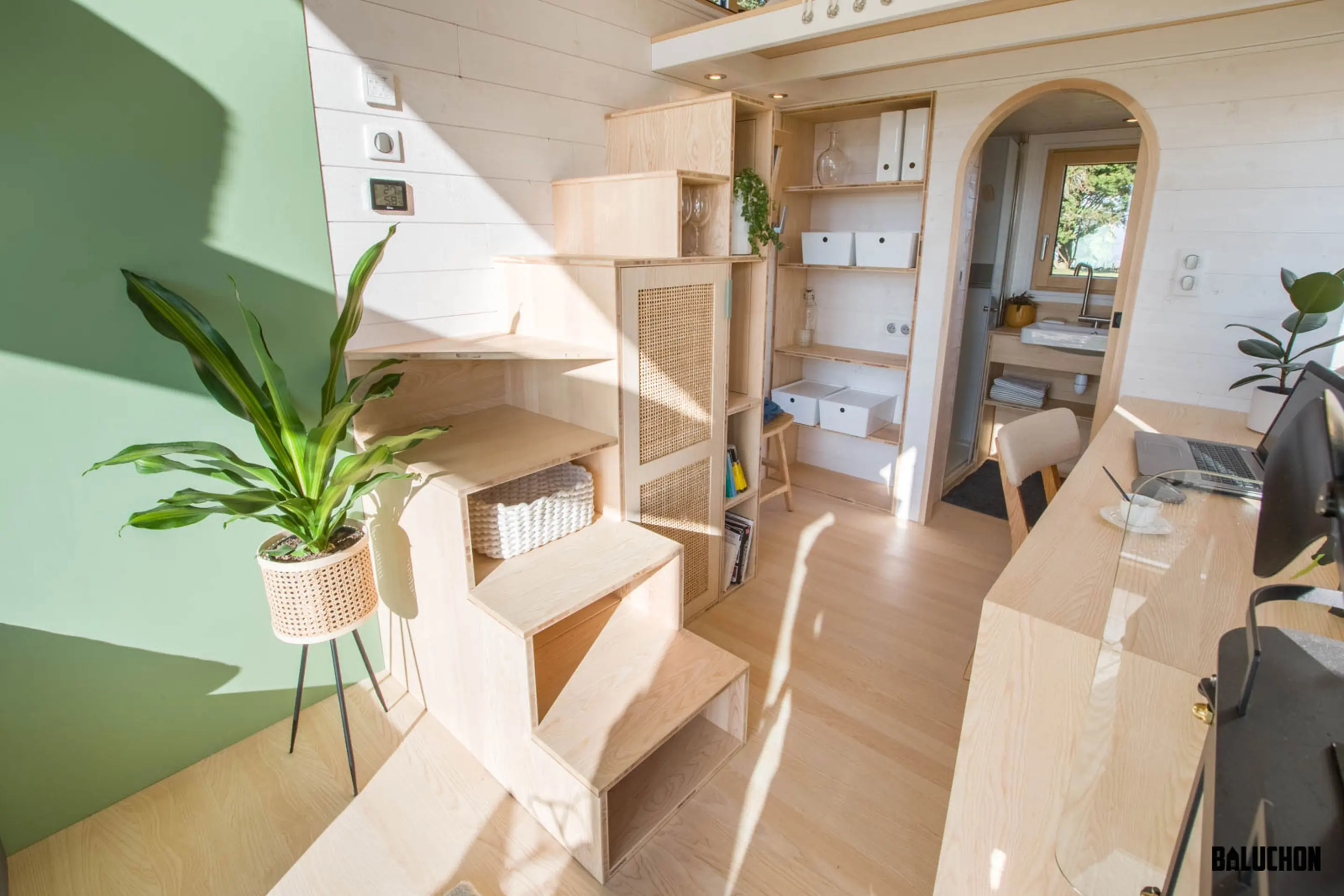 intérieur tiny house française Baluchon intérieur tiny house française Baluchon