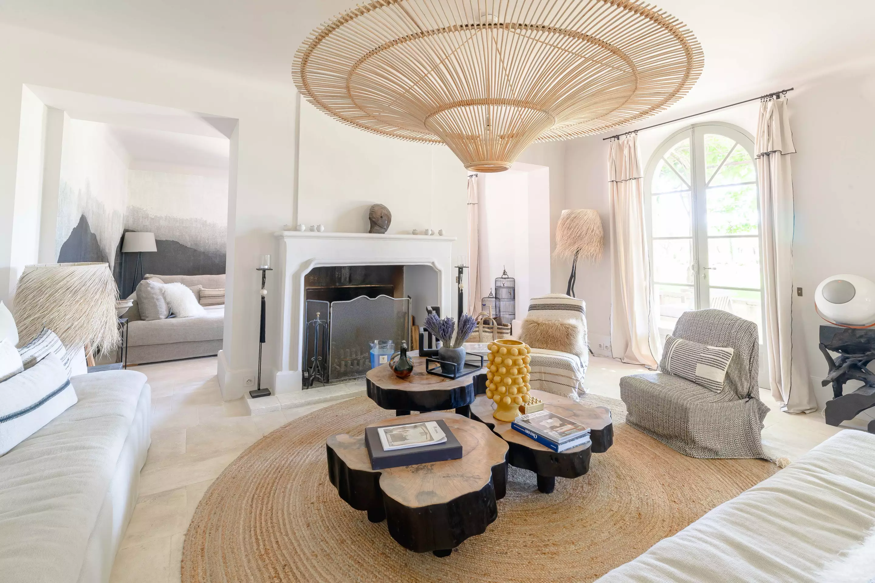 salon décoration naturelle maison Provence Bastide Bellavista salon décoration naturelle maison Provence Bastide Bellavista