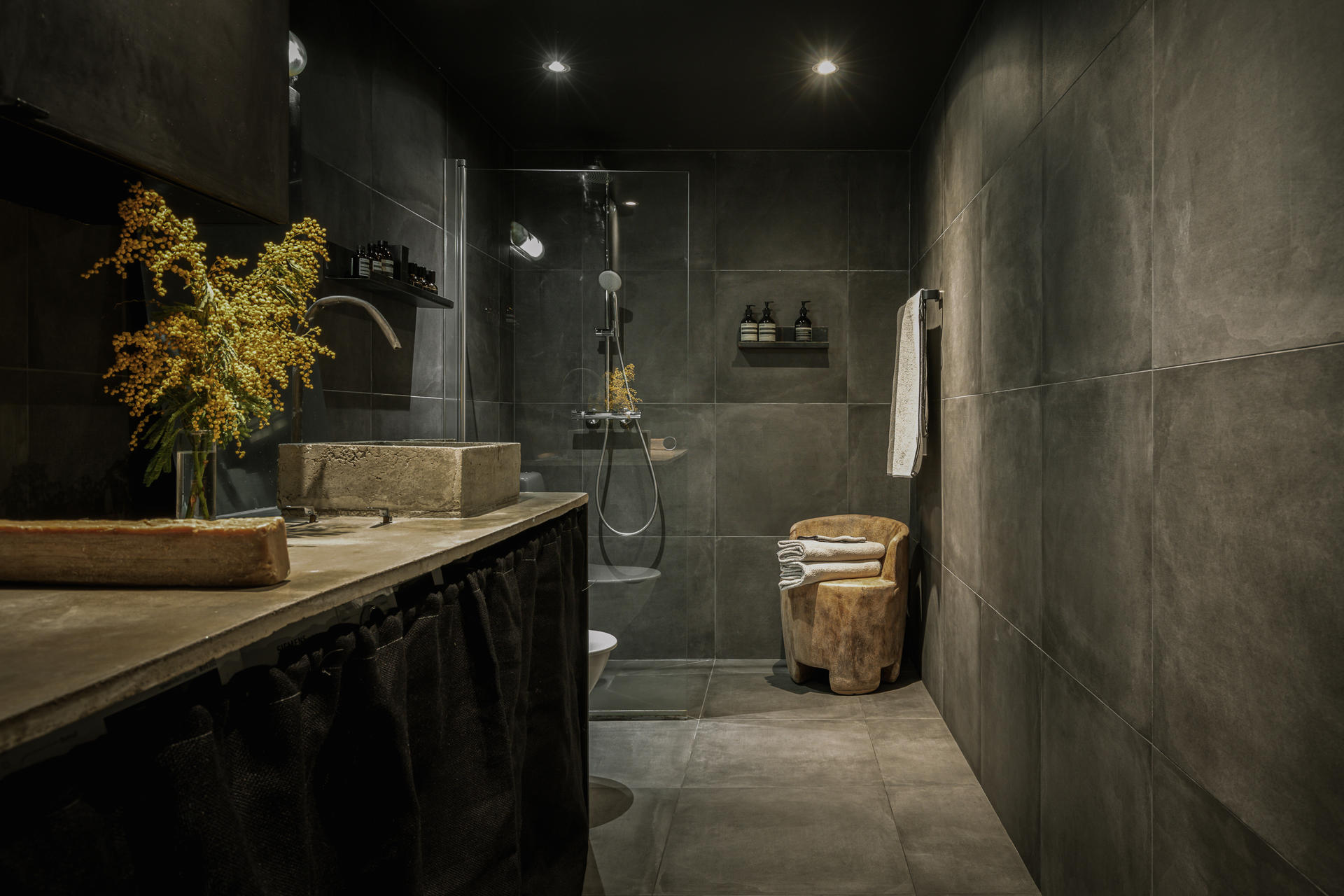 salle de bain design sombre salle de bain design sombre