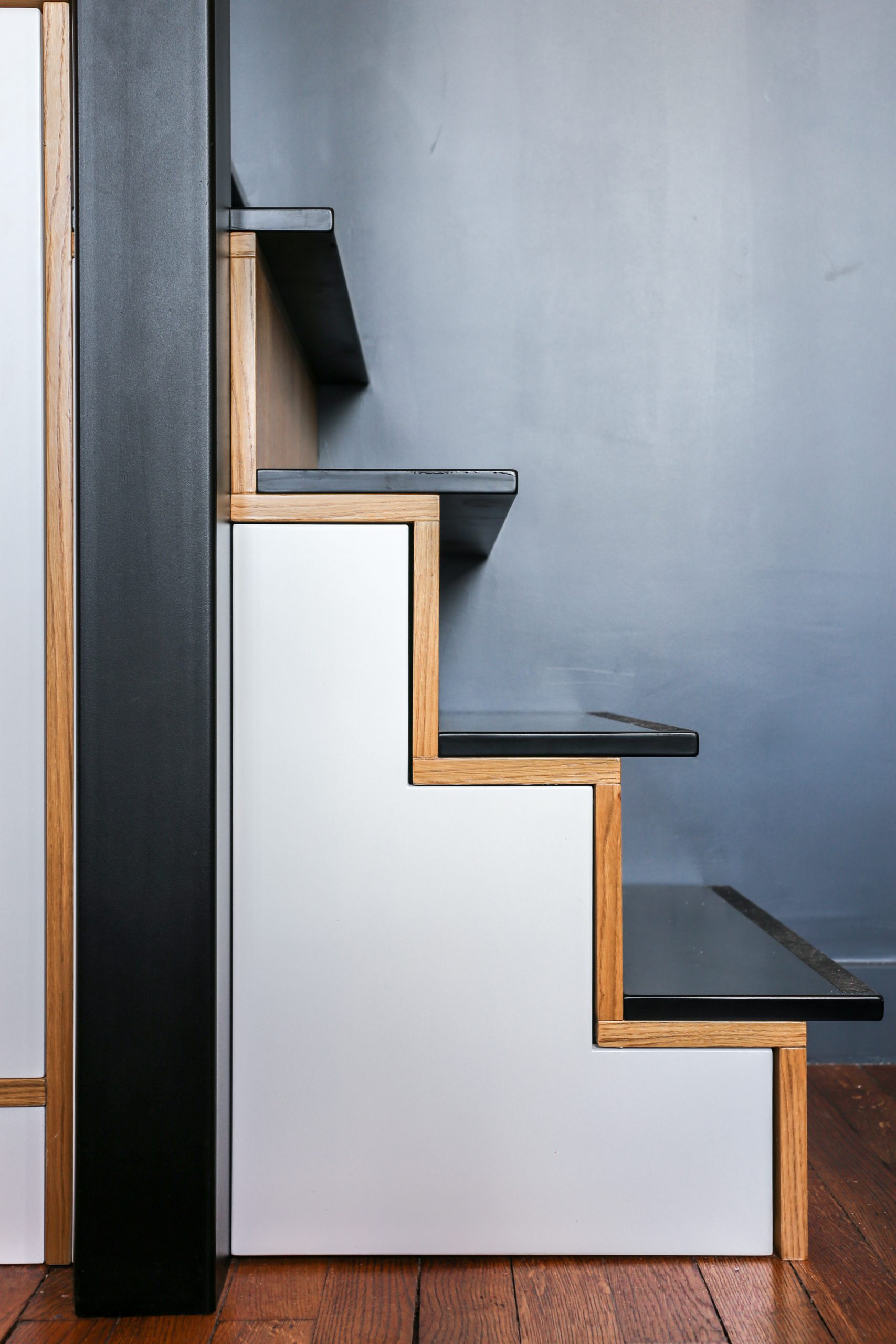 escalier avec rangement
