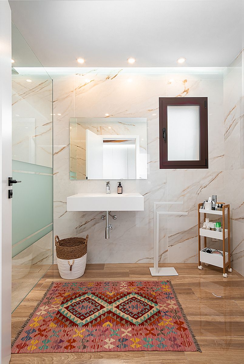 salle de bain marbre maison Majorque