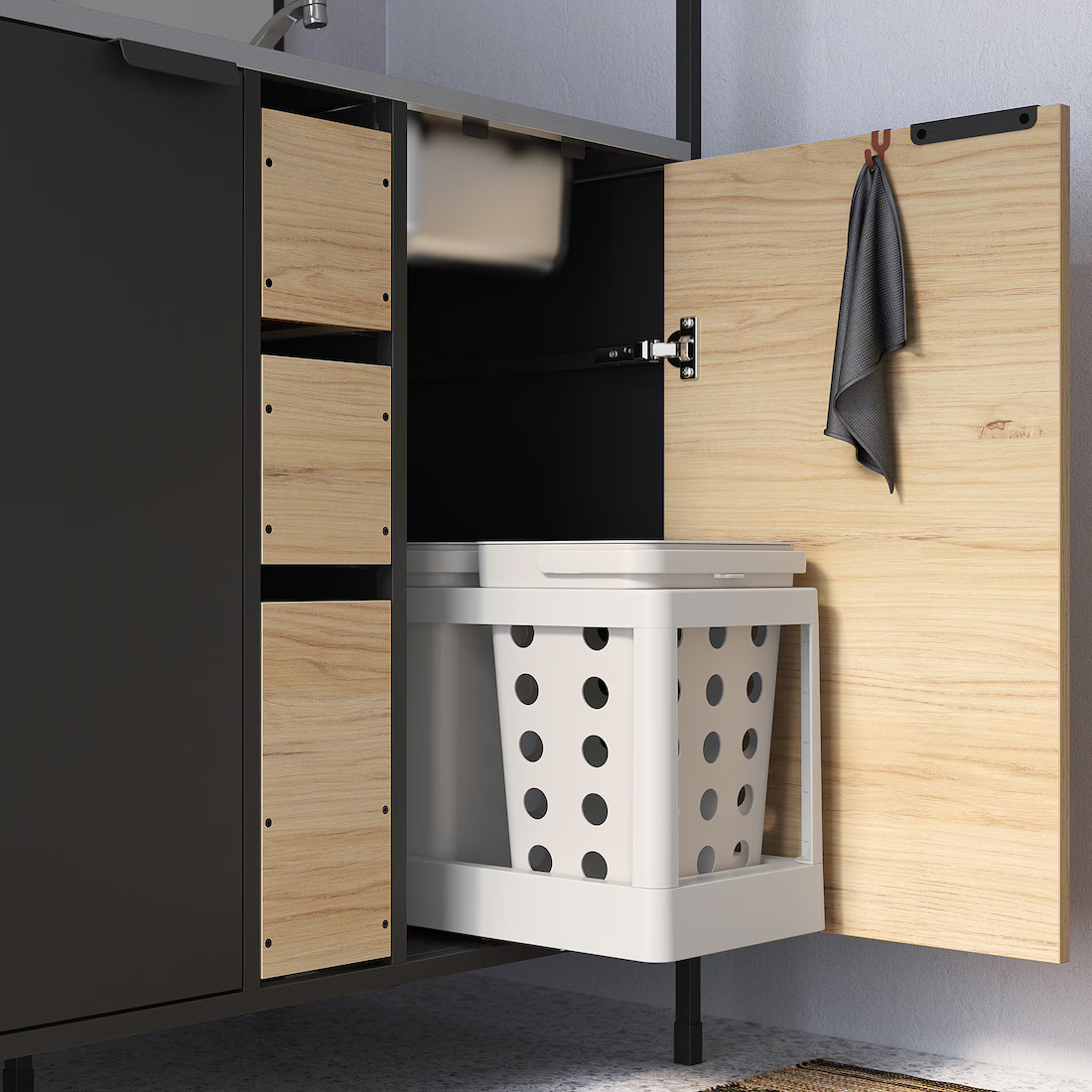 poubelle tri sélectif dans kitchenette poubelle tri sélectif dans kitchenette