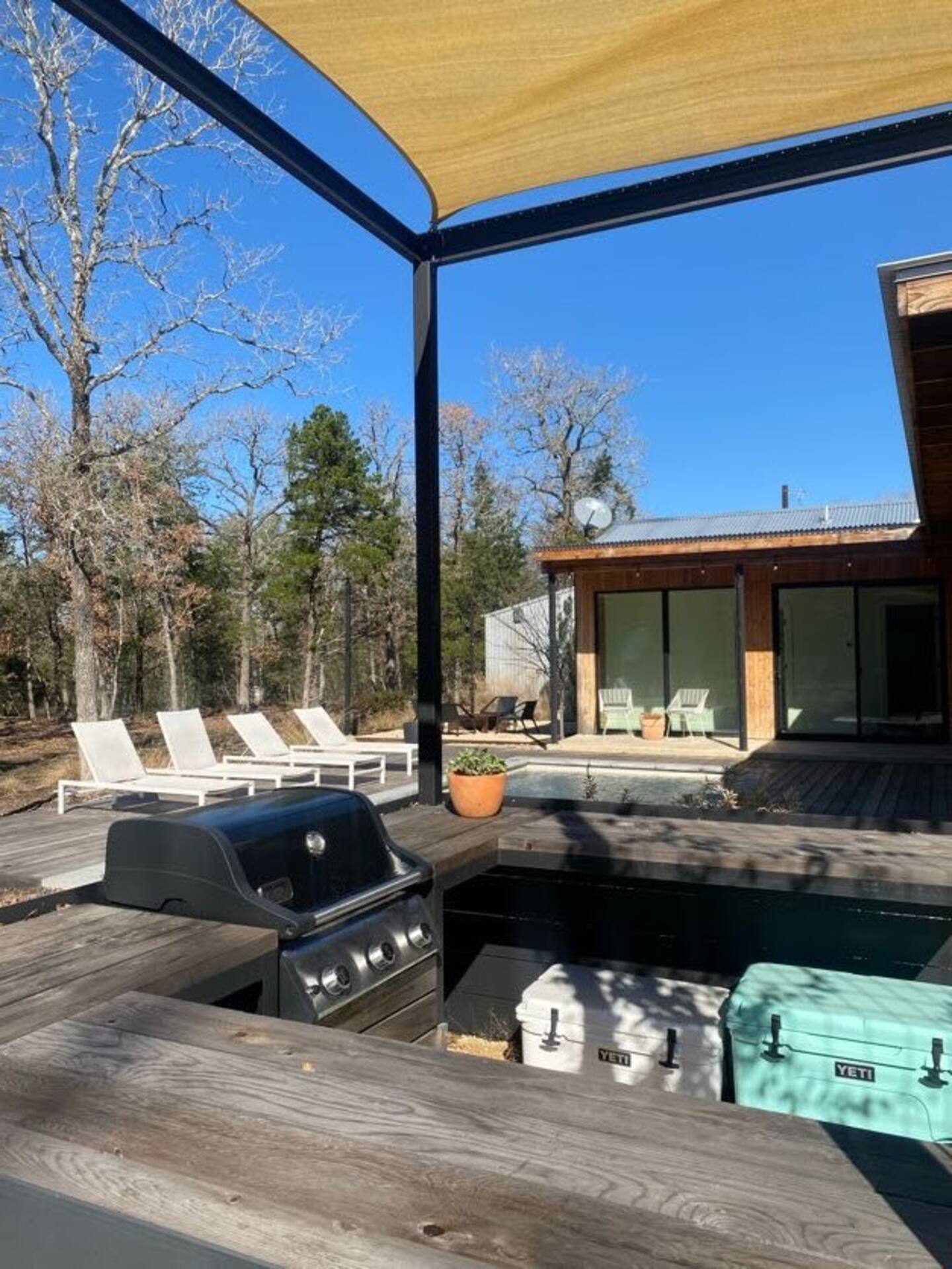jardin maison en bois Texas la Page House jardin maison en bois Texas la Page House