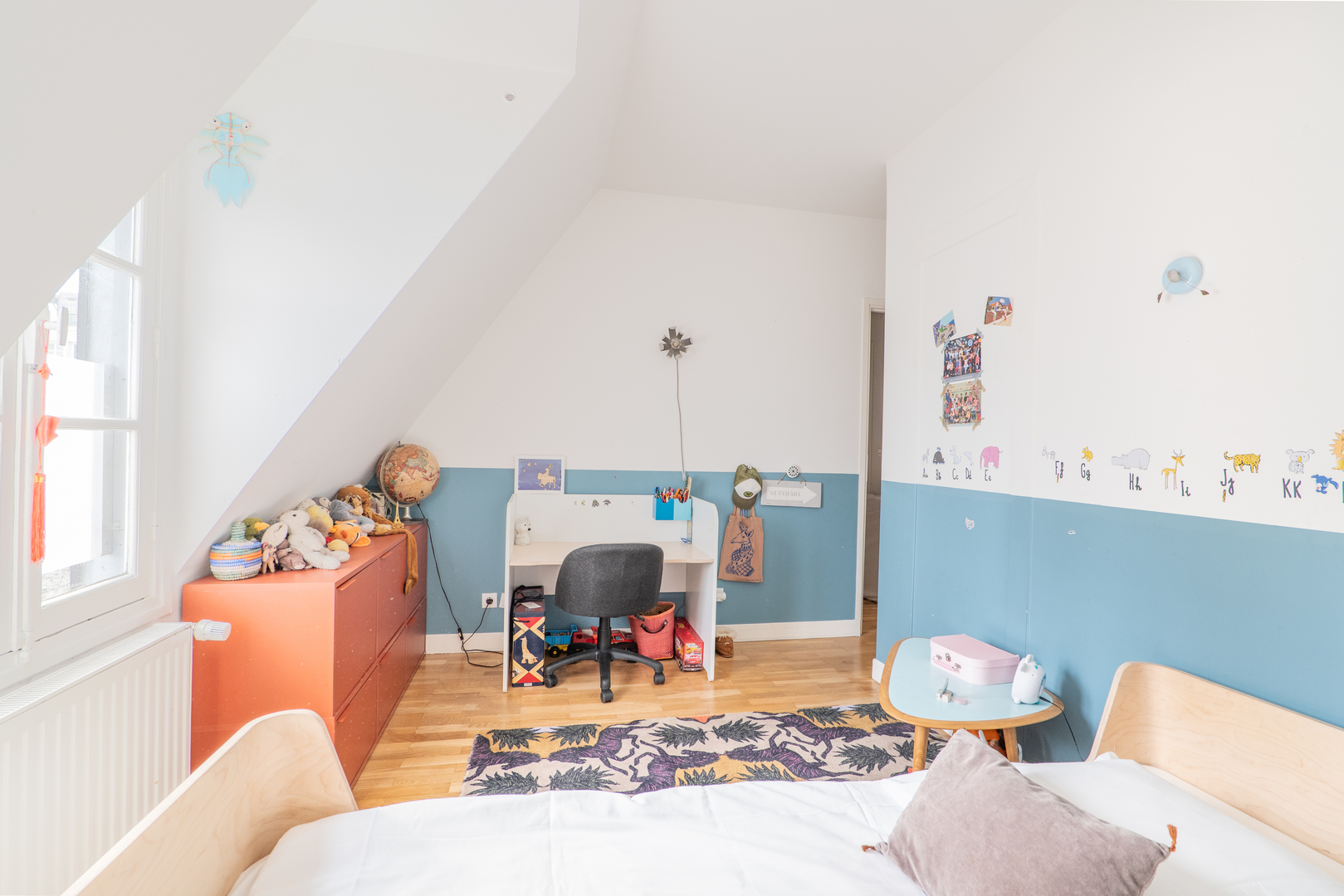 chambre enfant mansardée appartement Paris