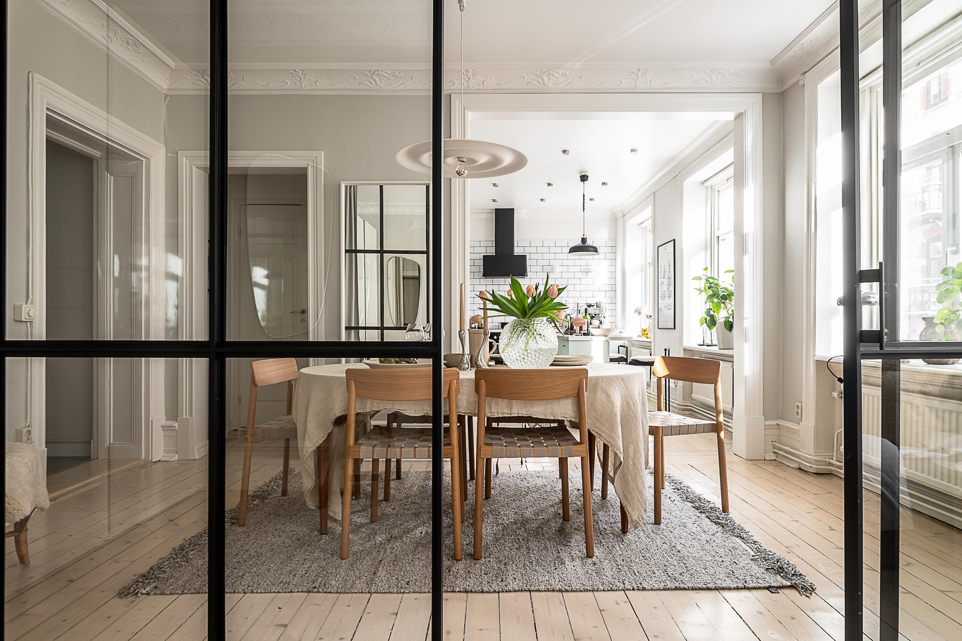 salle à manger avec verrière décoration scandinave vintage salle à manger avec verrière décoration scandinave vintage