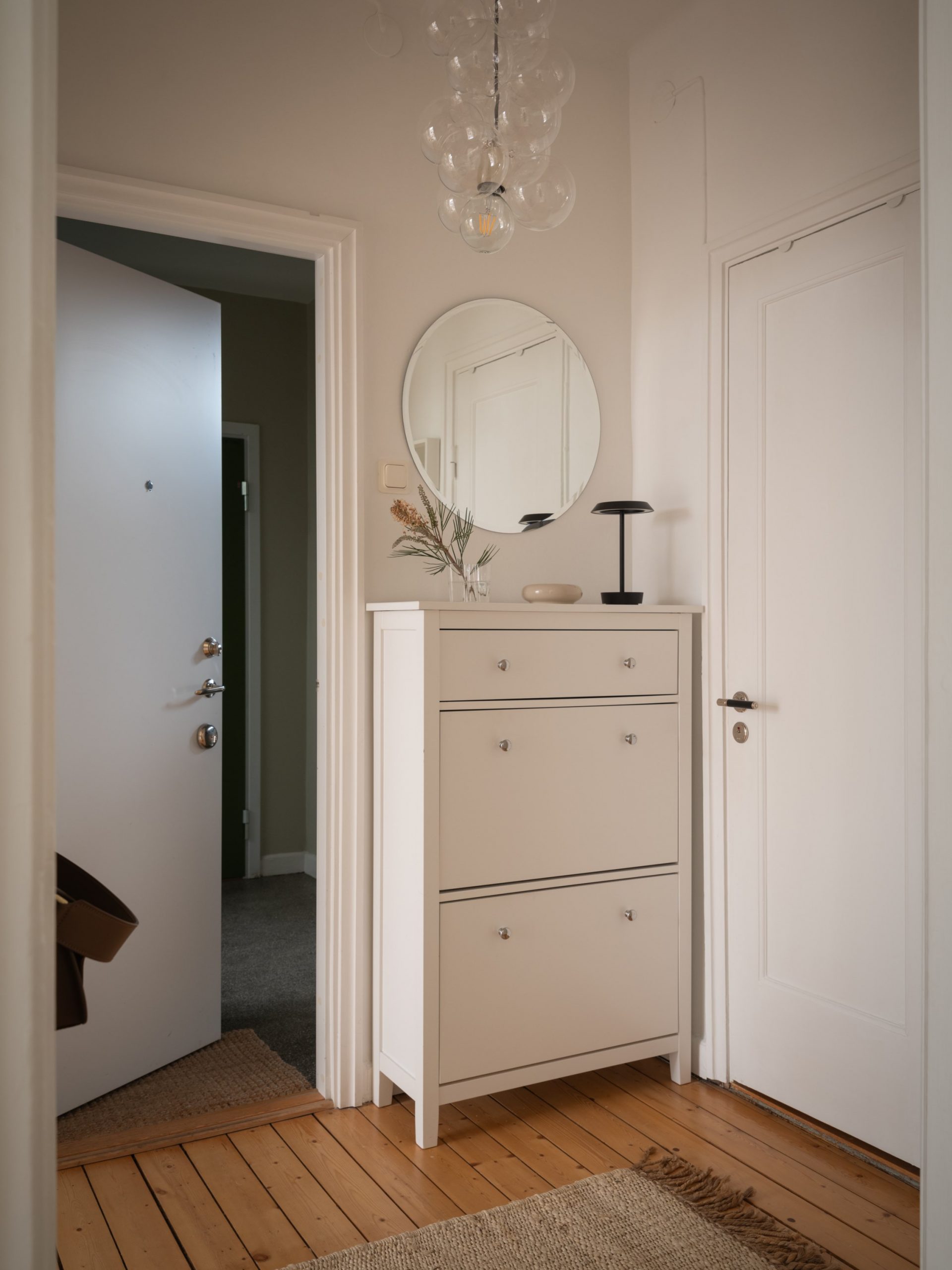 entrée studio 37m2 décoration scandinave