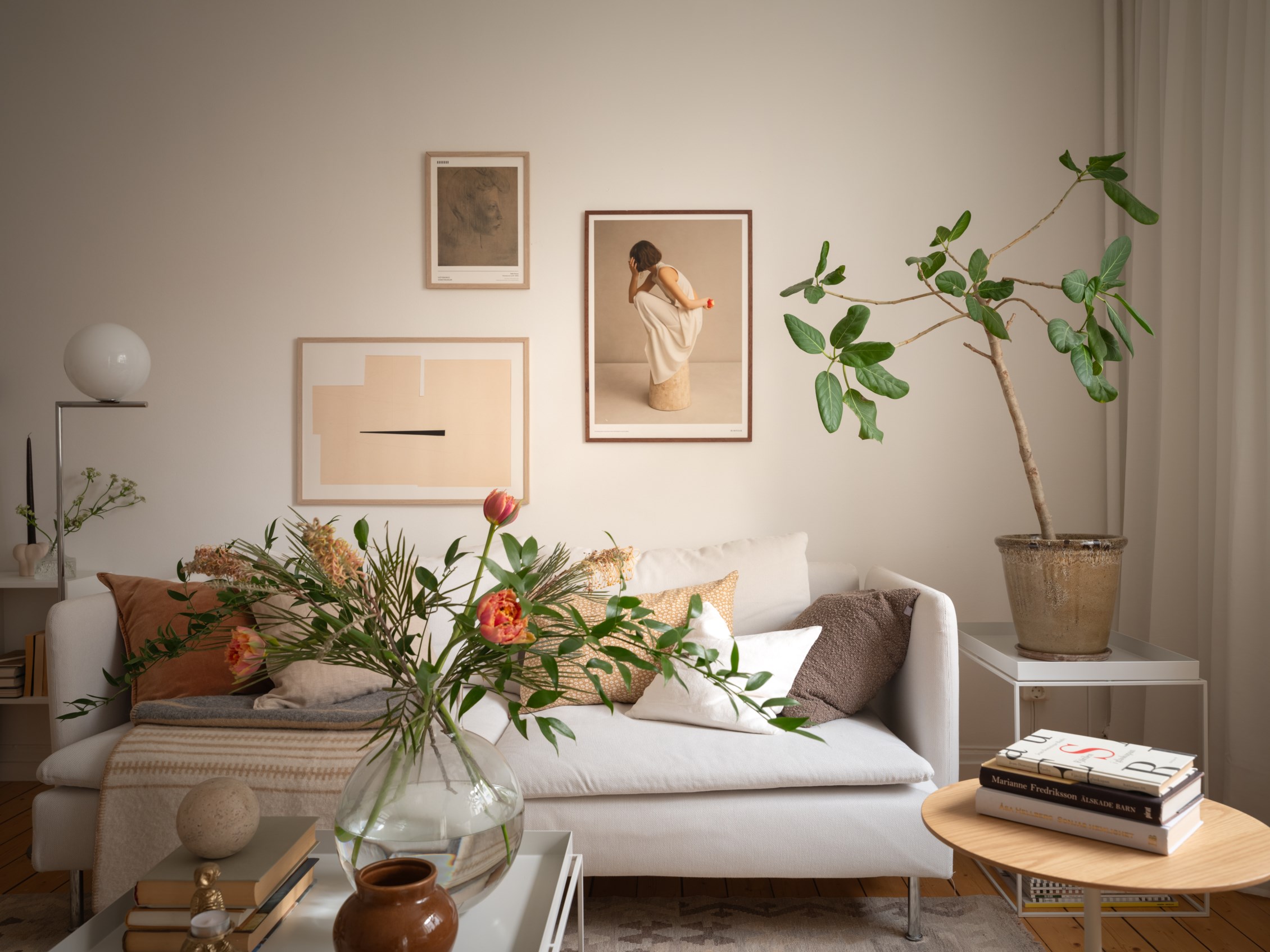 salon studio 37m2 décoration scandinave