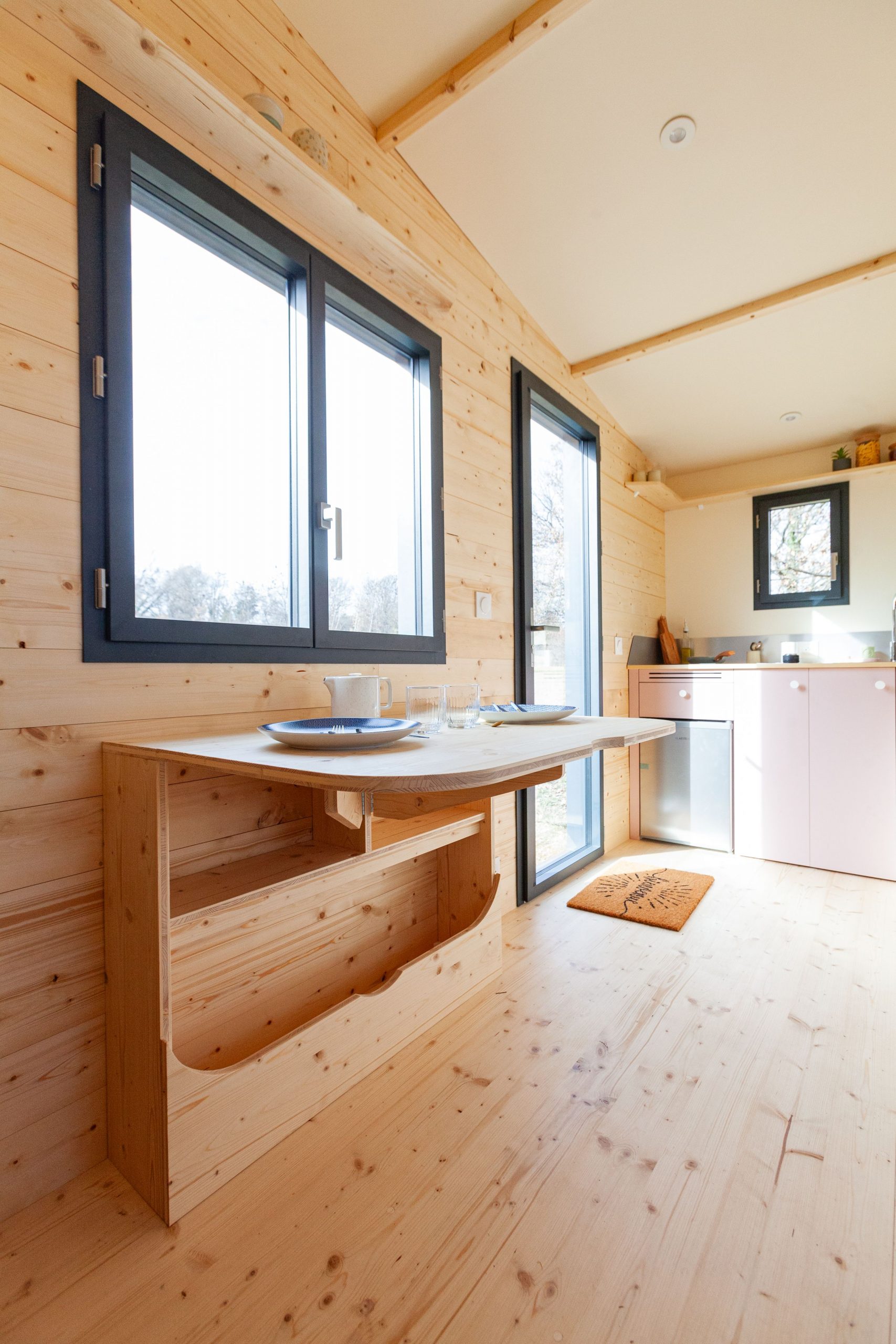 intérieur tiny house française Plume intérieur tiny house française Plume