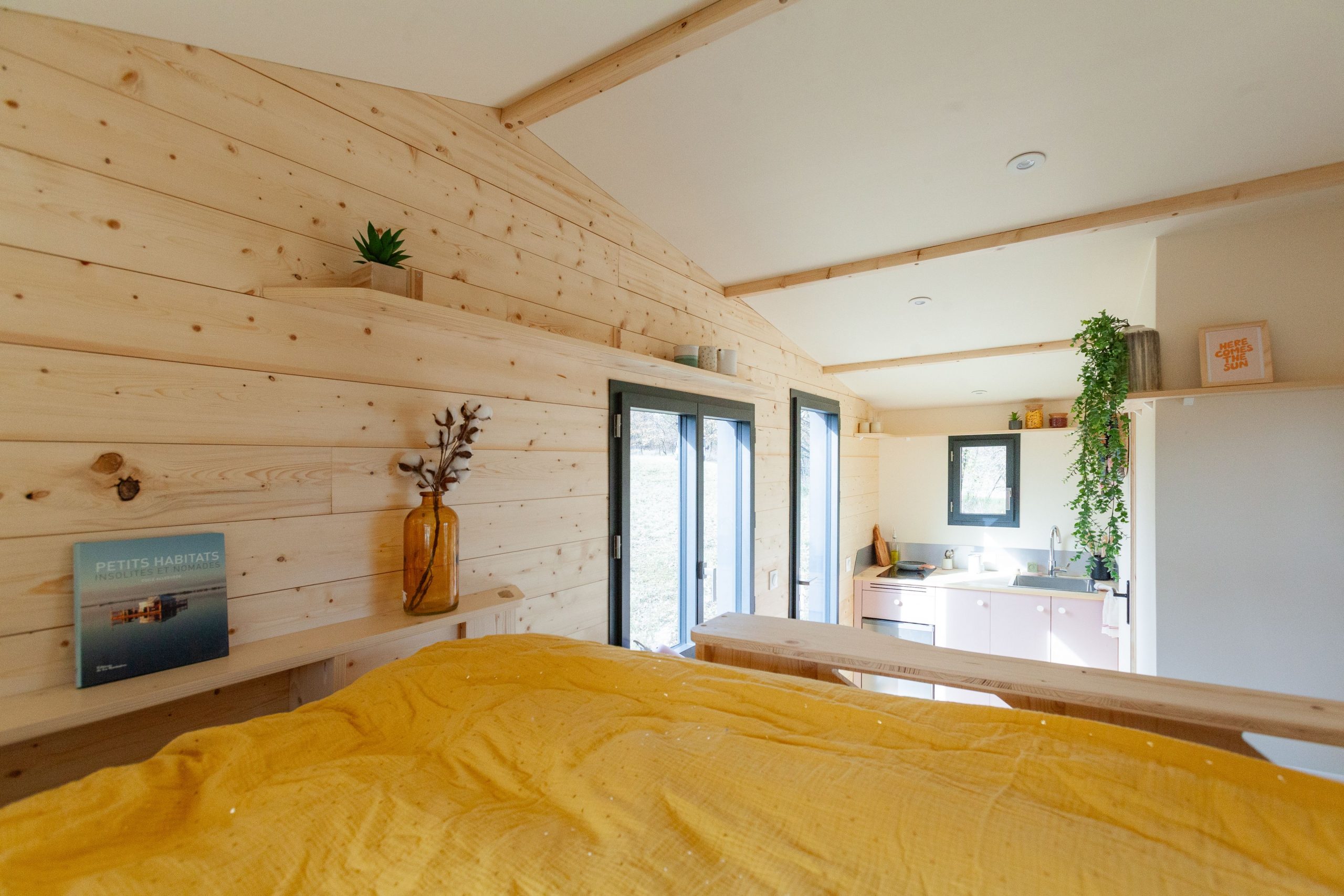 intérieur tiny house française Plume intérieur tiny house française Plume