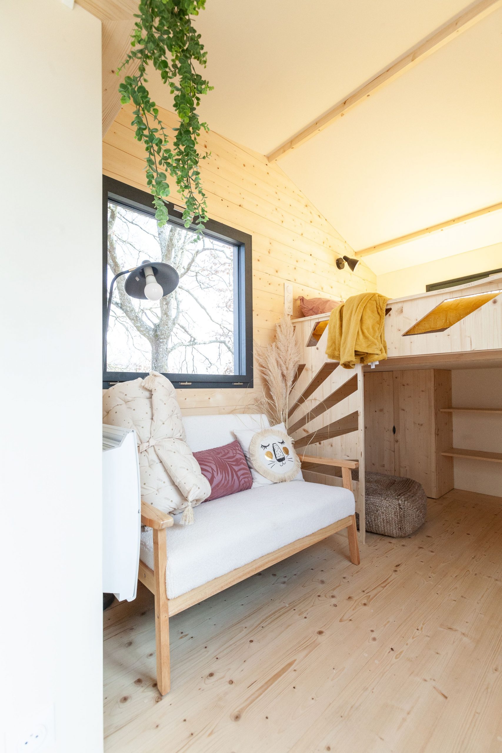 intérieur tiny house française Plume intérieur tiny house française Plume