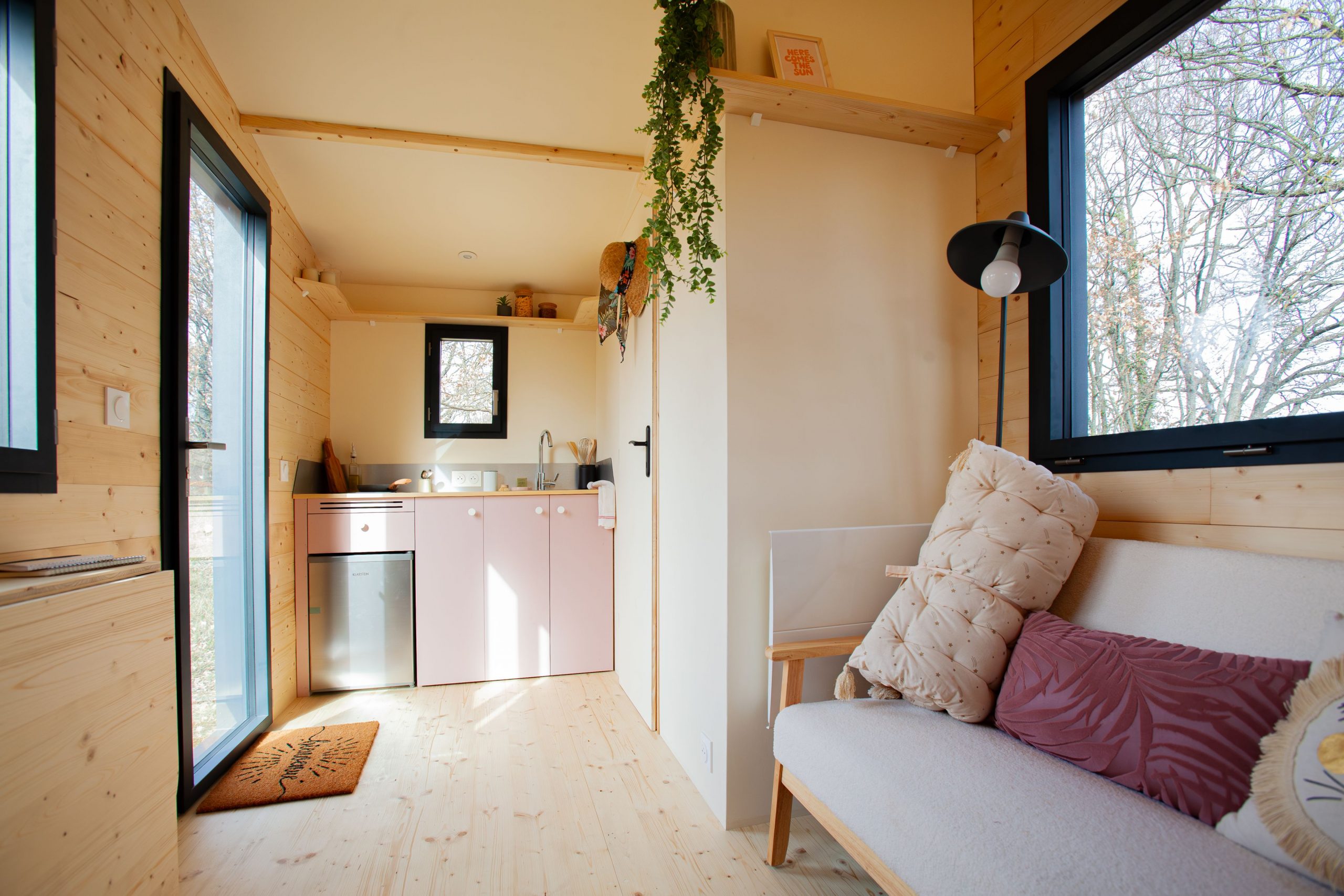 intérieur tiny house française Plume intérieur tiny house française Plume