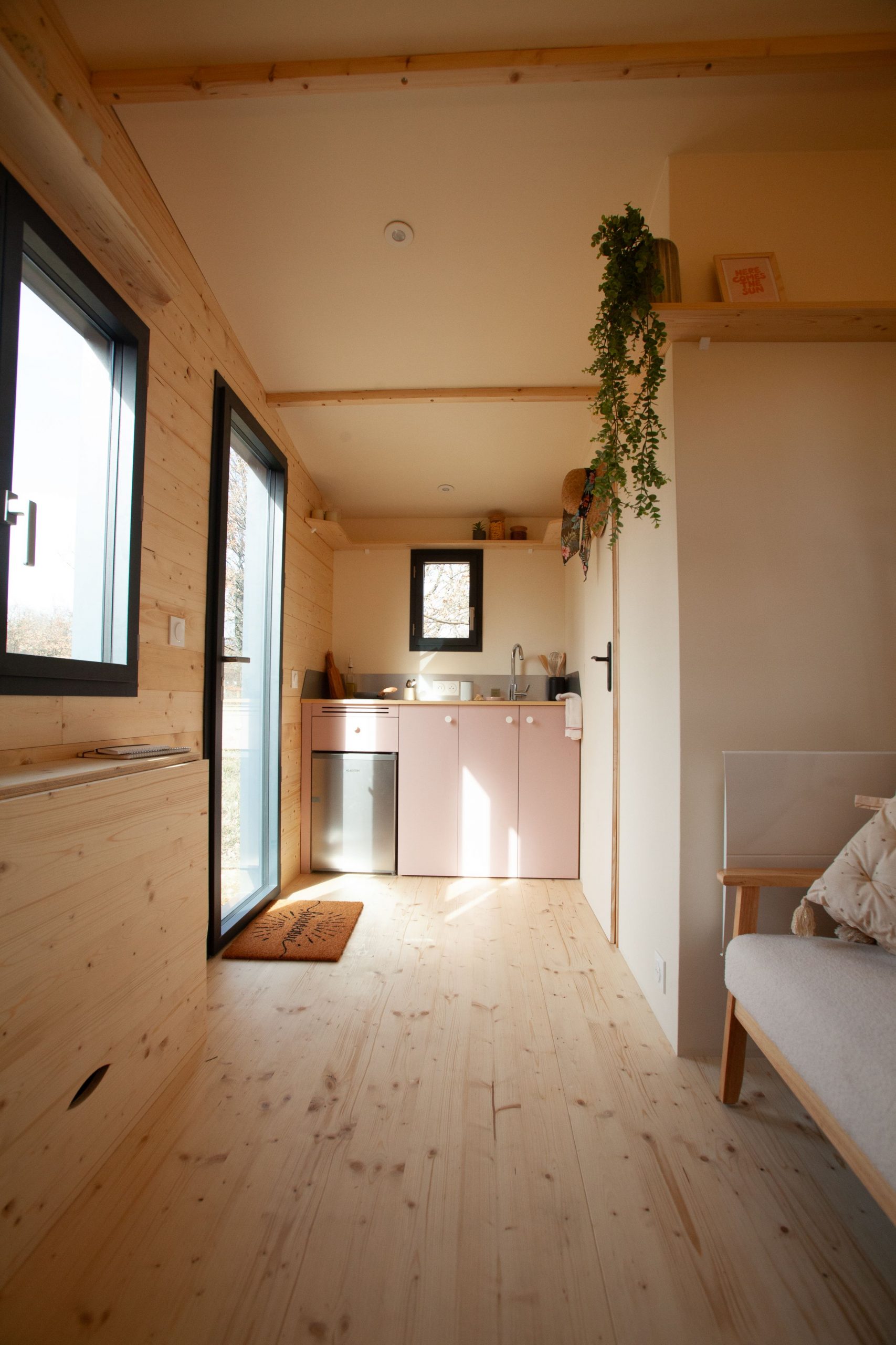 intérieur tiny house française Plume intérieur tiny house française Plume